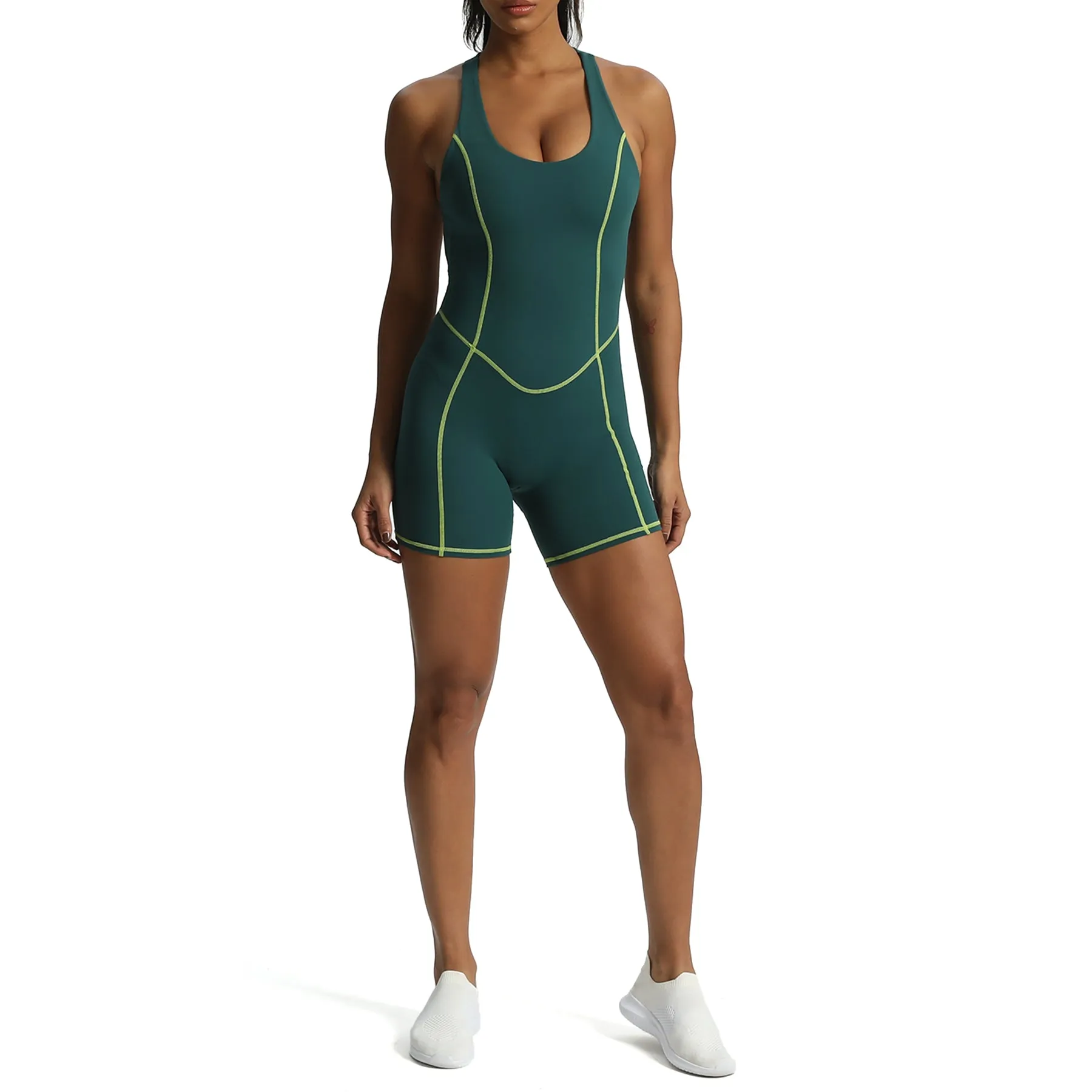 Aoxjox "Lexi Lined" Adjustable Shorts Bodysuit sold by Aoxjox product image thumbnail 5
