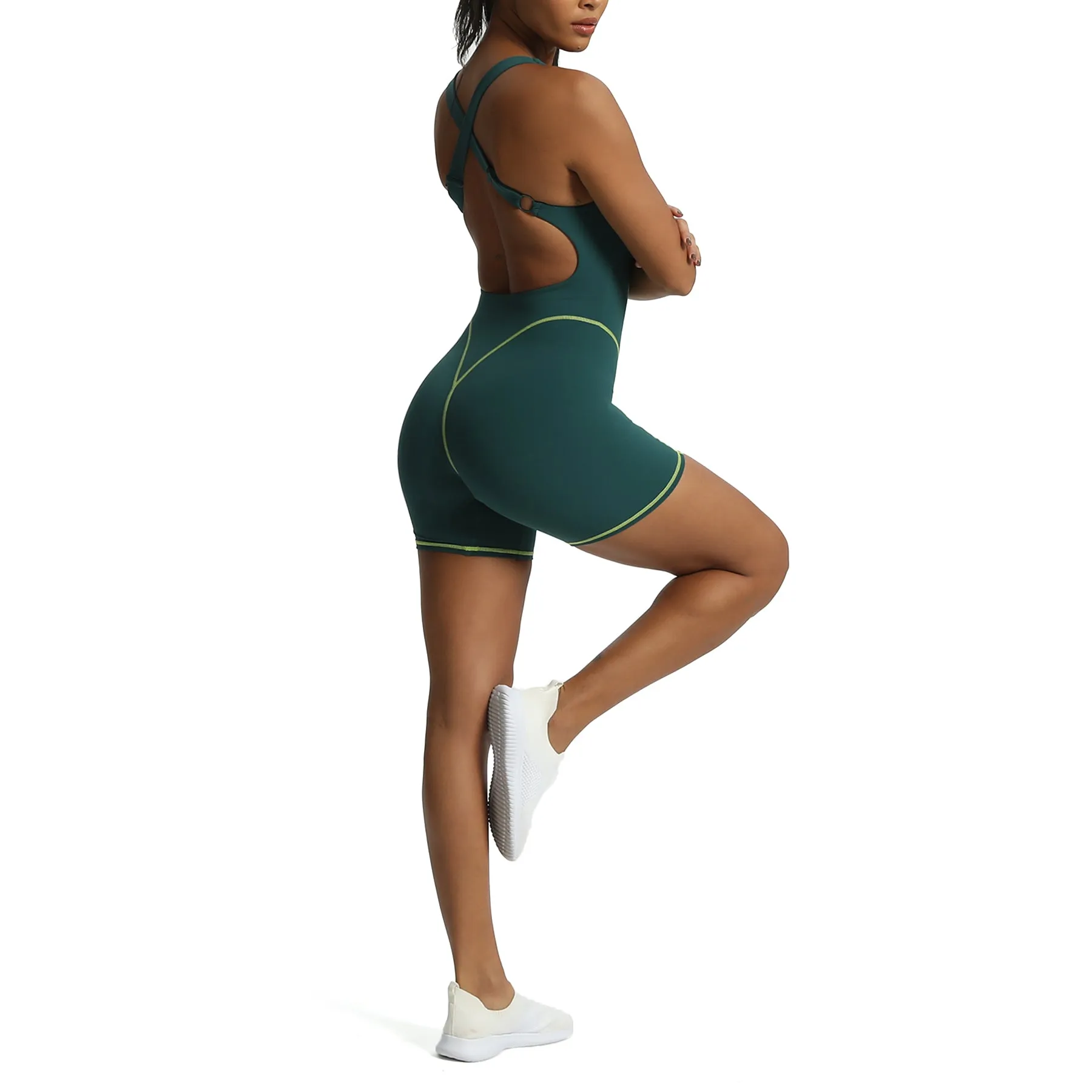 Aoxjox "Lexi Lined" Adjustable Shorts Bodysuit sold by Aoxjox product image thumbnail 4