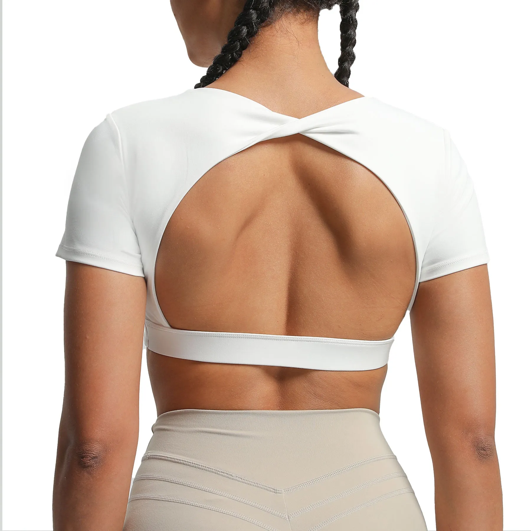 Aoxjox "Define Sculpt" Short-Sleeved Top sold by Aoxjox product image thumbnail 3