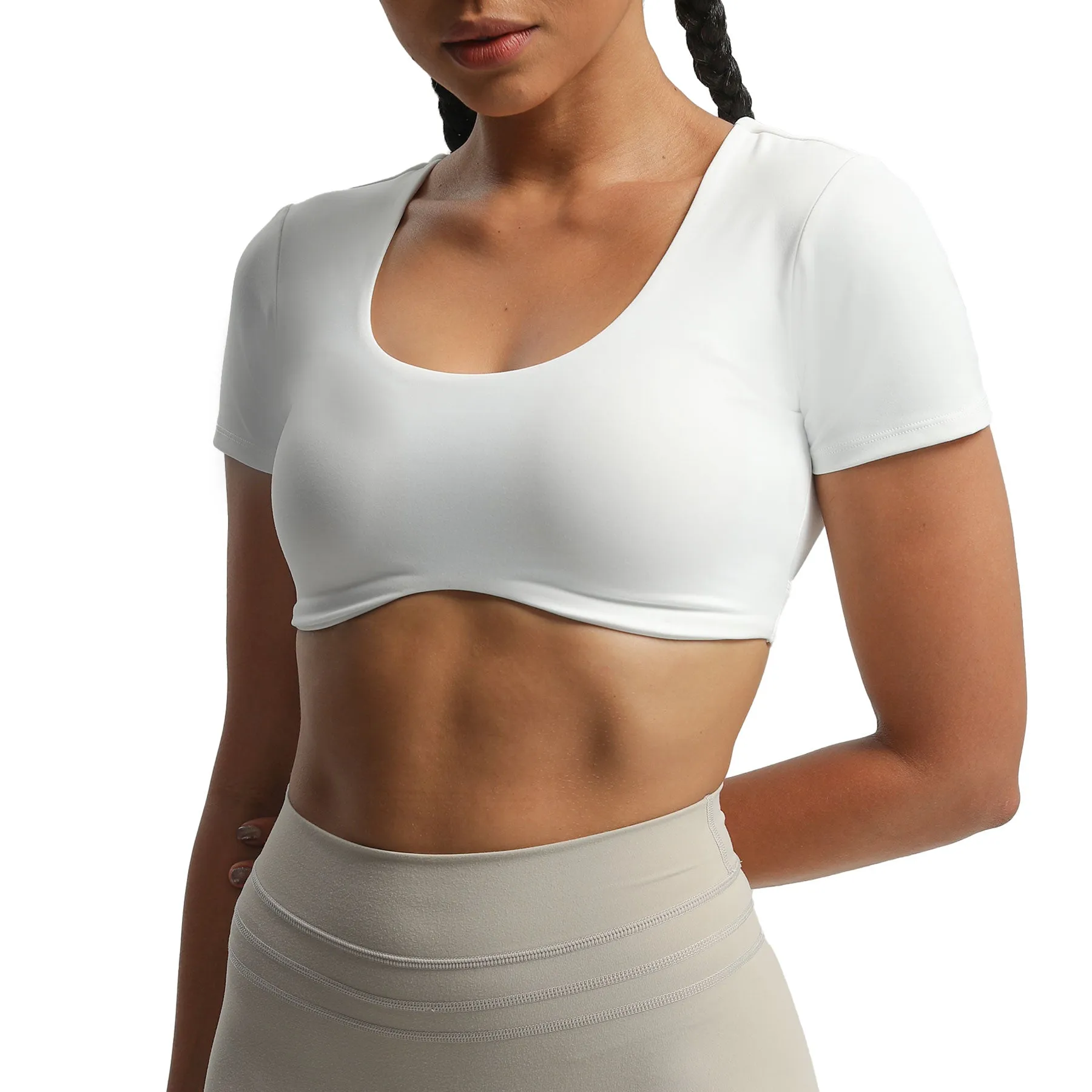 Aoxjox "Define Sculpt" Short-Sleeved Top sold by Aoxjox product image thumbnail 2