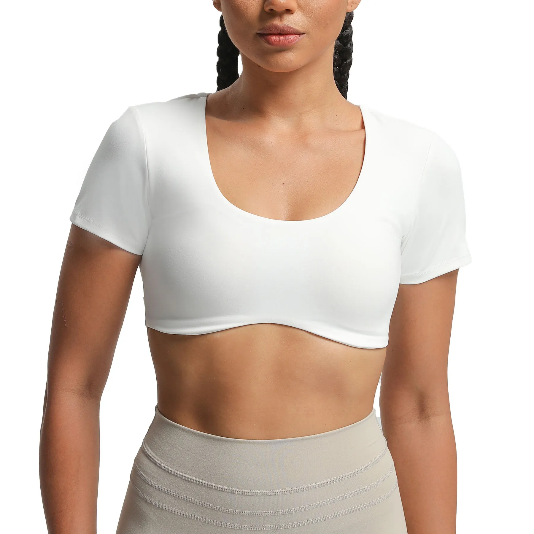 Aoxjox "Define Sculpt" Short-Sleeved Top sold by Aoxjox product image thumbnail 4