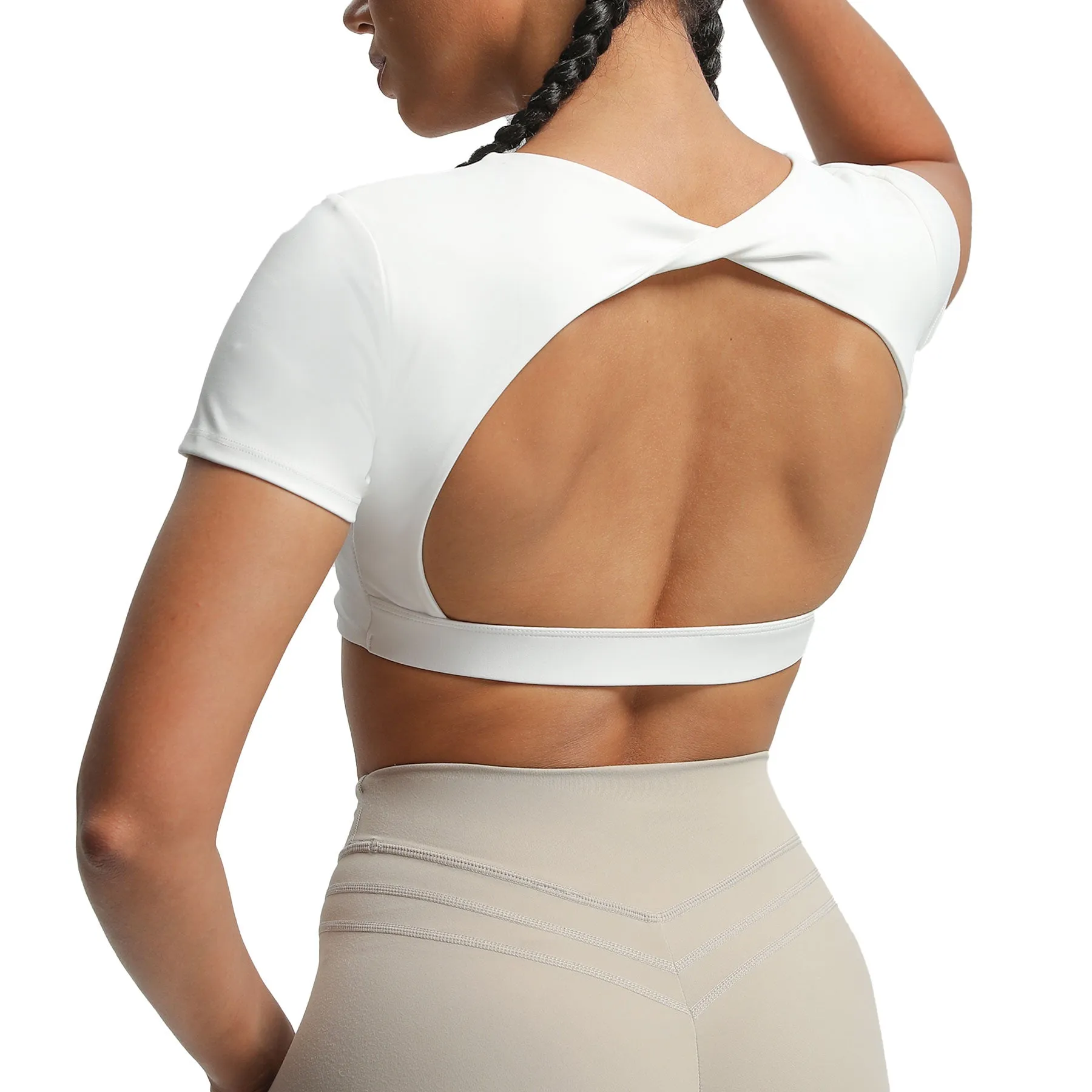 Aoxjox "Define Sculpt" Short-Sleeved Top sold by Aoxjox product image thumbnail 5