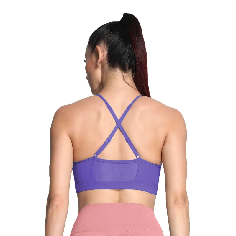 Aoxjox Strappy Ruched Crossover Bra sold by Aoxjox