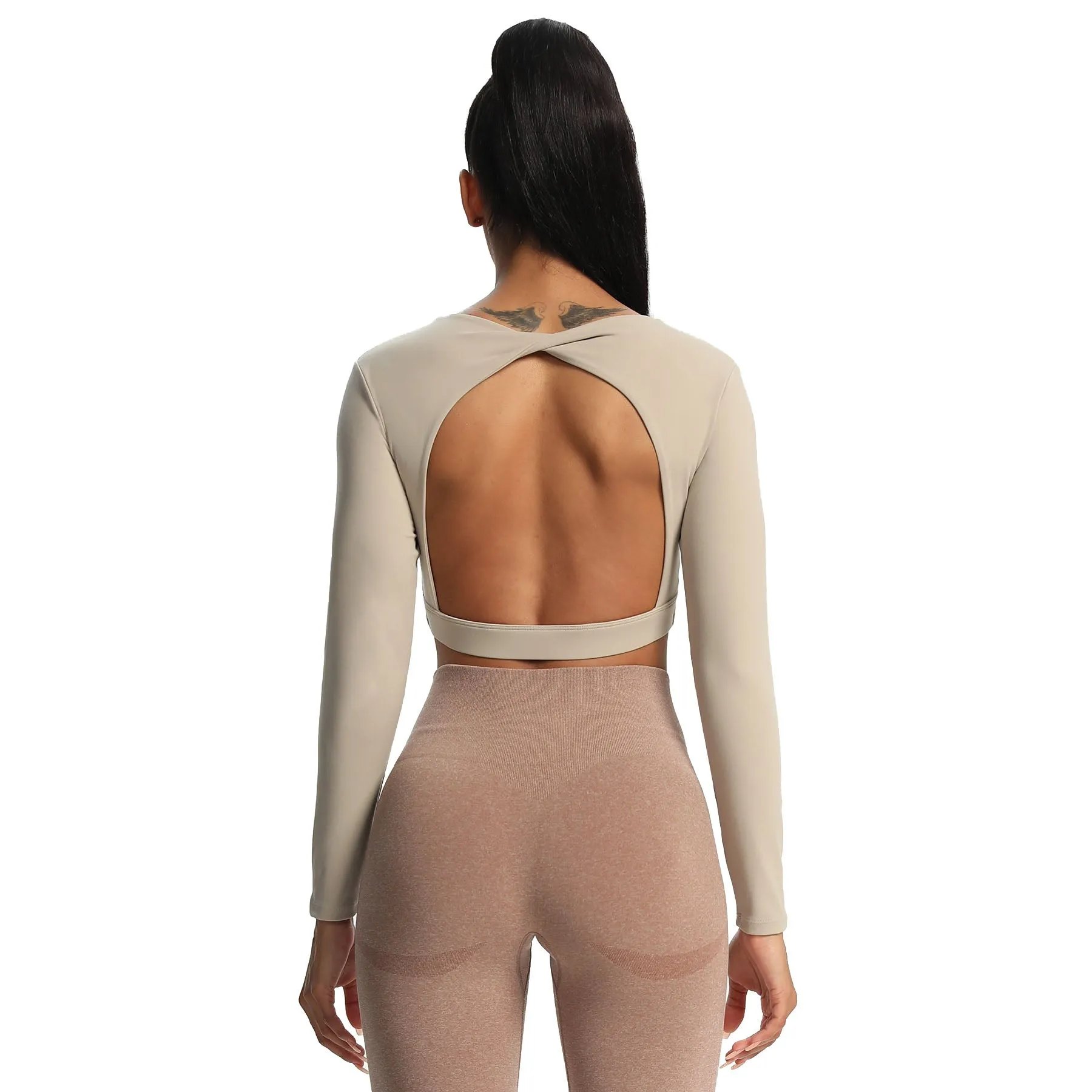 Aoxjox "Define Sculpt" Long Sleeve Crop sold by Aoxjox product image thumbnail 4