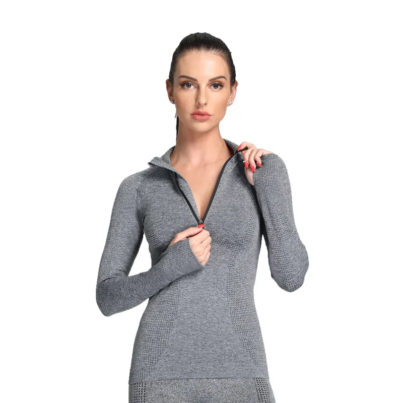 Aoxjox Women's Vital Long Sleeve Quarter Zip Pullover sold by Aoxjox