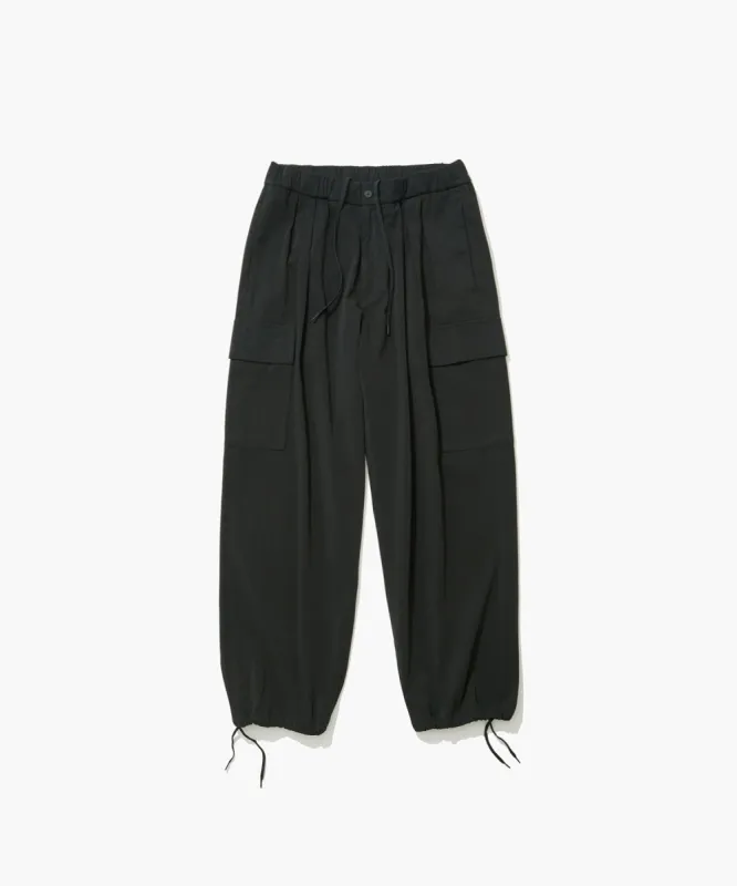 COTTON VOILE SATIN | PARACHUTE CARGO PANTS made by ATON
