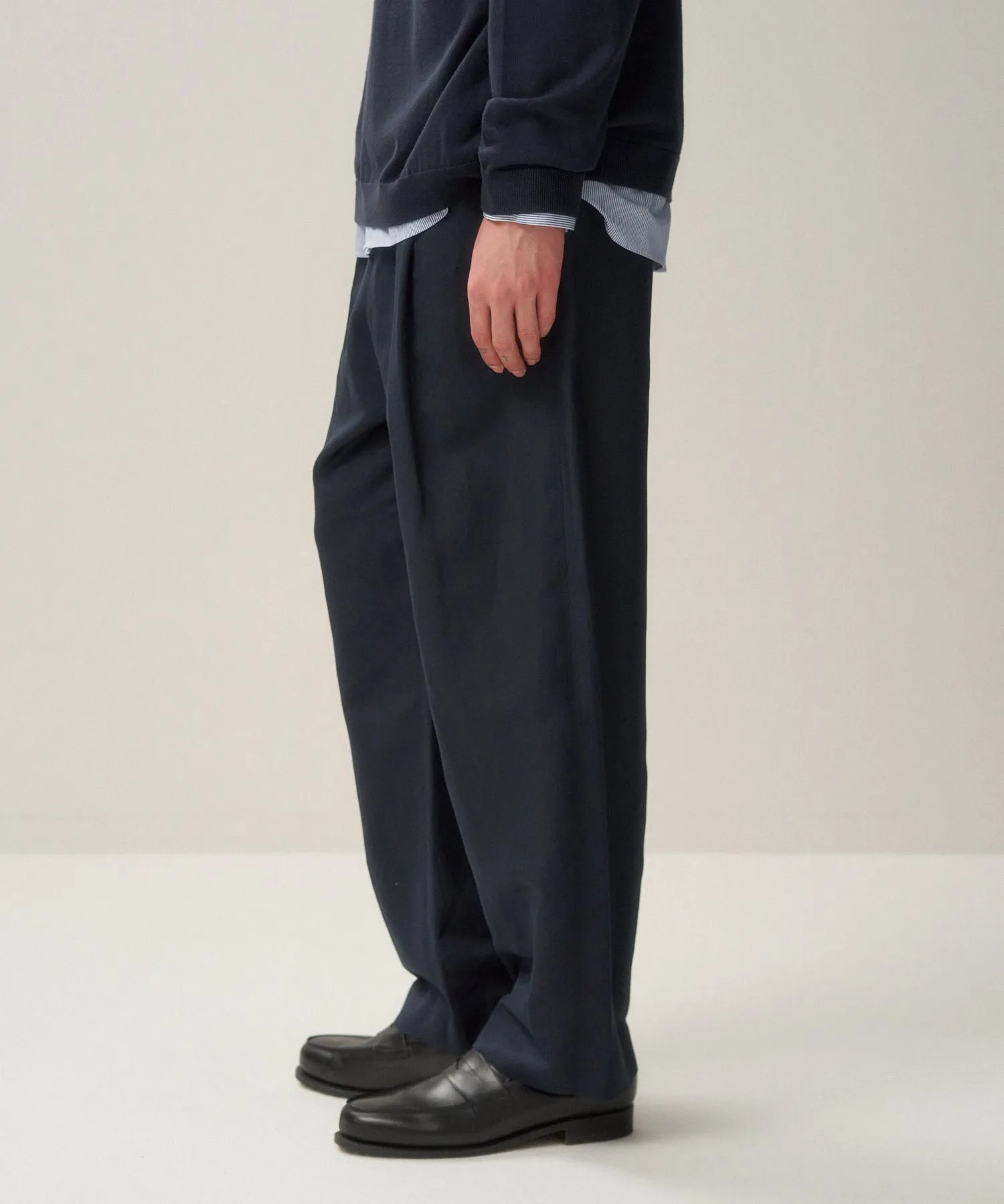 SILK WASHI TWILL | WIDE PANTS sold by ATON product image thumbnail 3