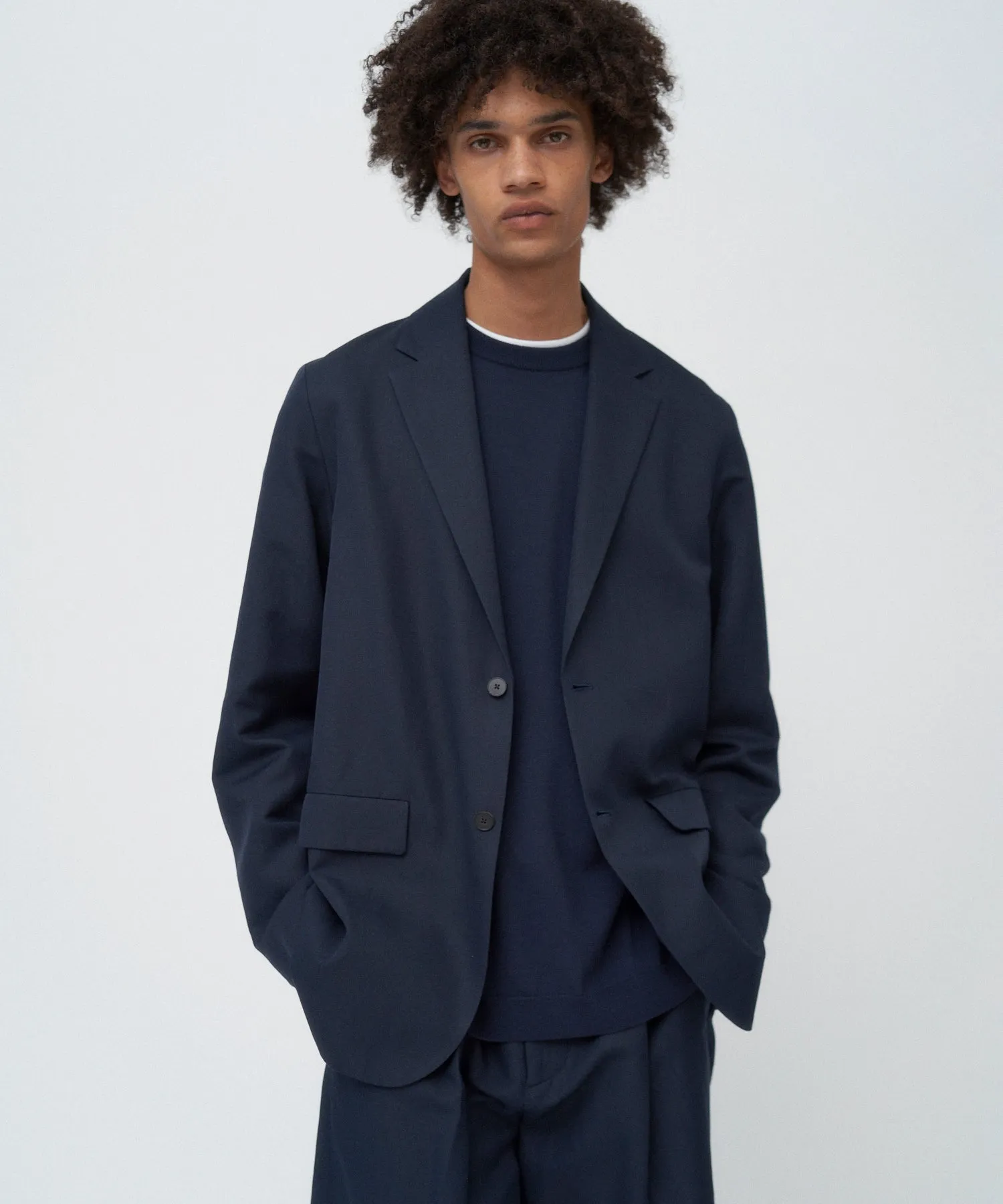 SILK WASHI TWILL | TAILORED JACKET sold by ATON product image thumbnail 2