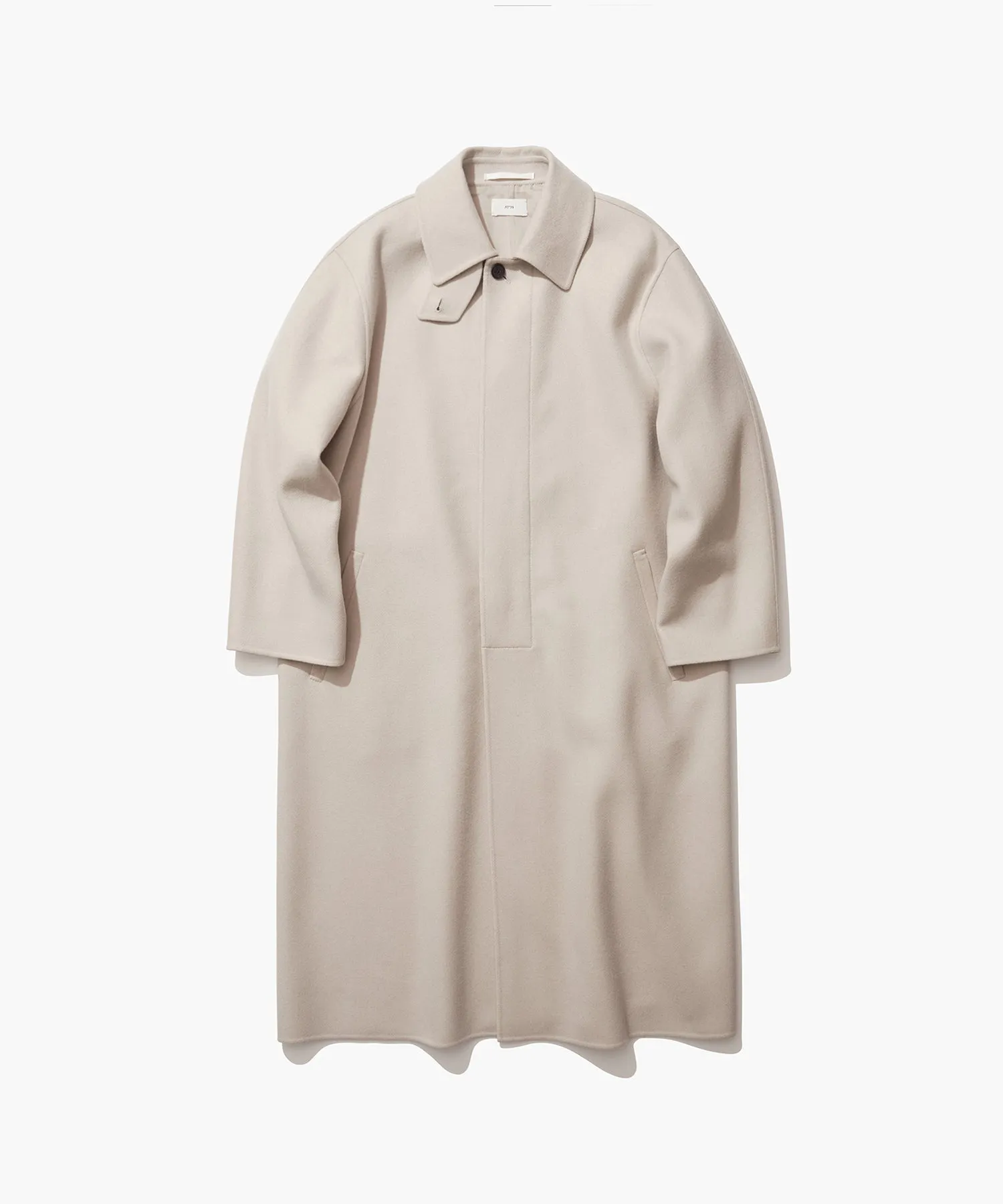 SUPER 120S DOUBLE MELTON | BALMACAAN COAT sold by ATON