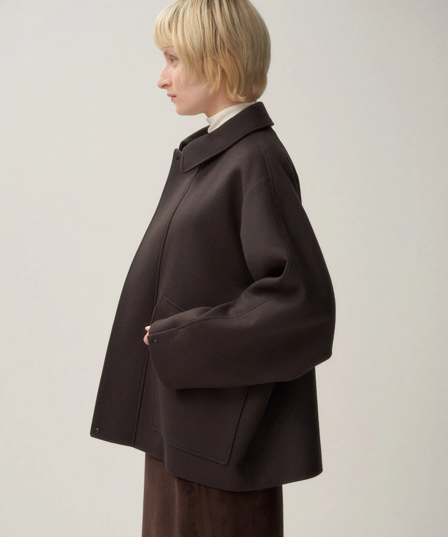 SUPER 160S DOUBLE SAXONY | FIELD COAT sold by ATON product image thumbnail 5