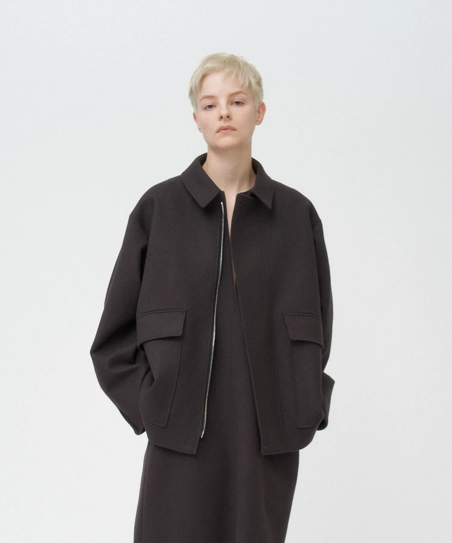 SUPER 160S DOUBLE SAXONY | FIELD COAT sold by ATON product image thumbnail 2