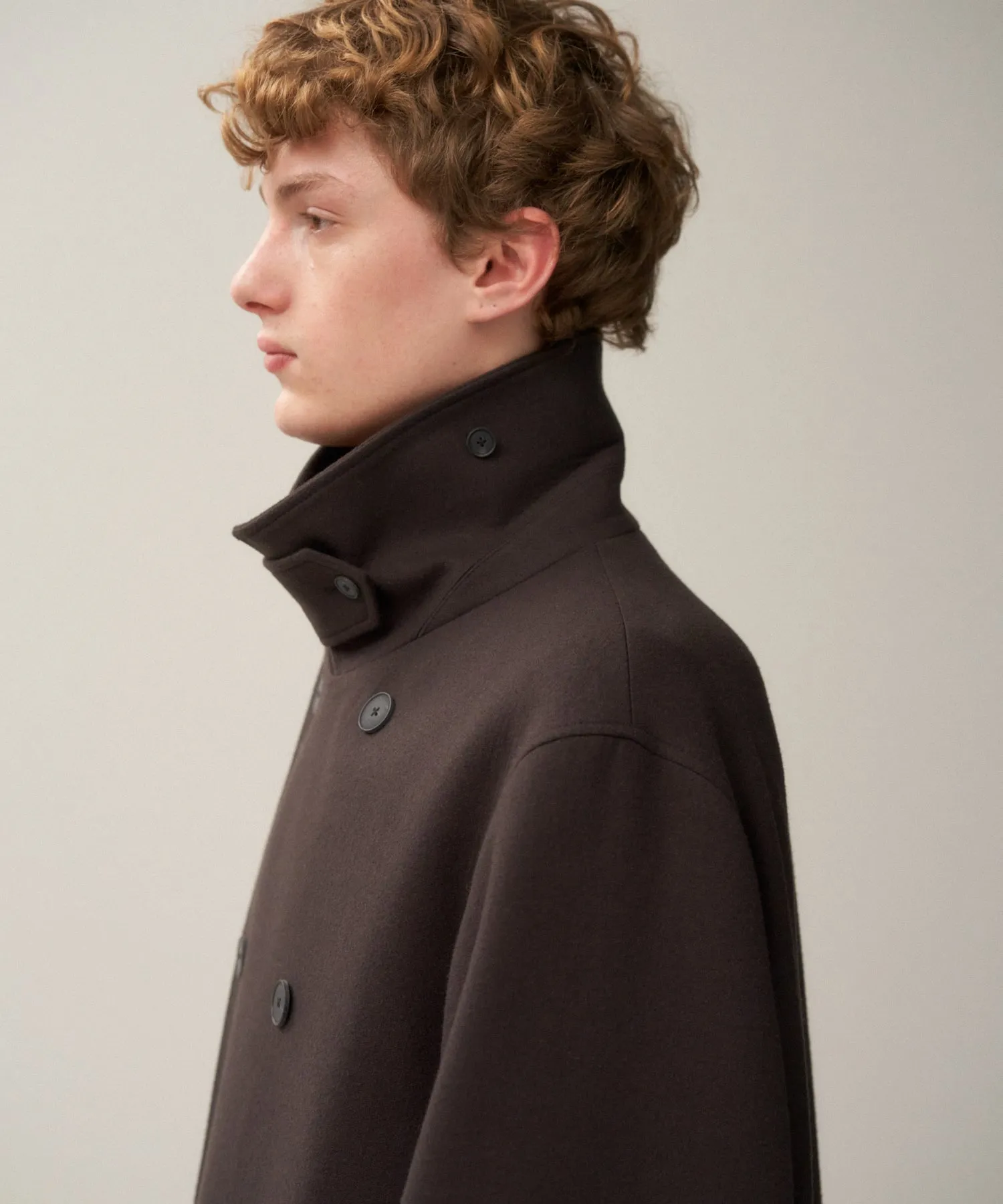 SUPER 160S DOUBLE SAXONY | DOUBLE BREASTED COAT sold by ATON product image thumbnail 5