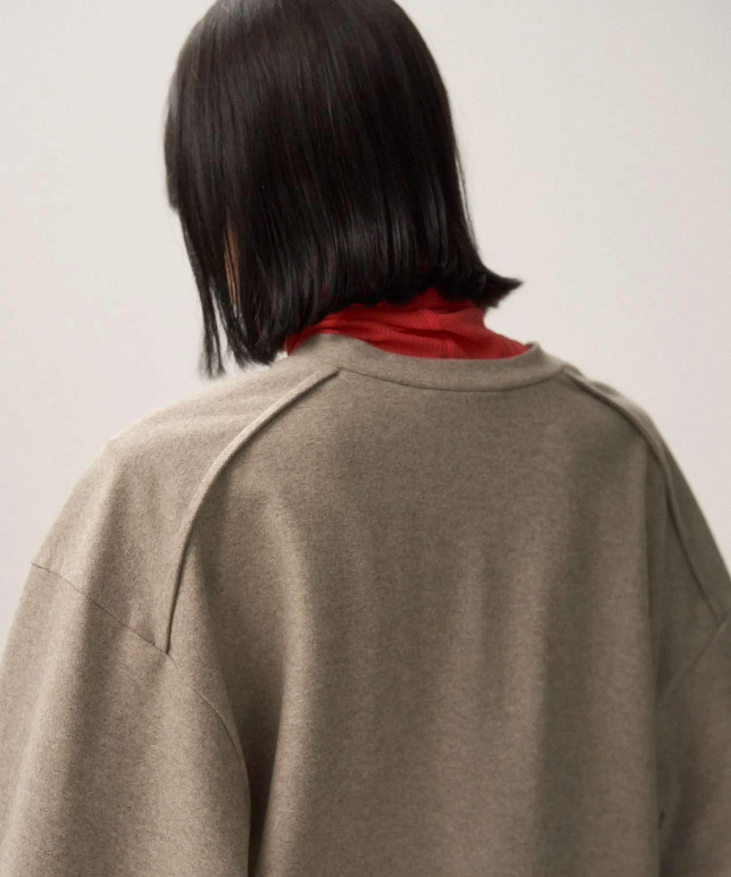 MERINO COLLEGE JERSEY | V-NECK PULLOVER sold by ATON product image thumbnail 3