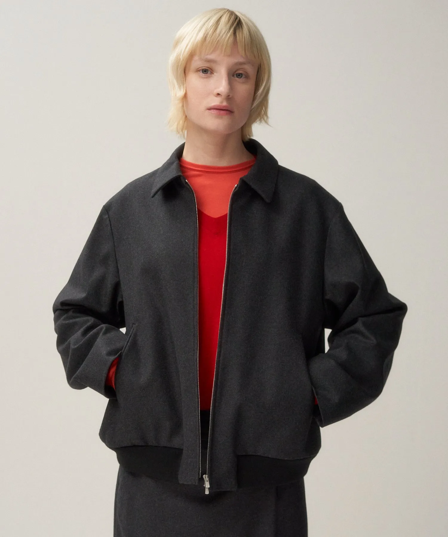 MERINO COLLEGE FLANNEL | FLIGHT JACKET sold by ATON product image thumbnail 2