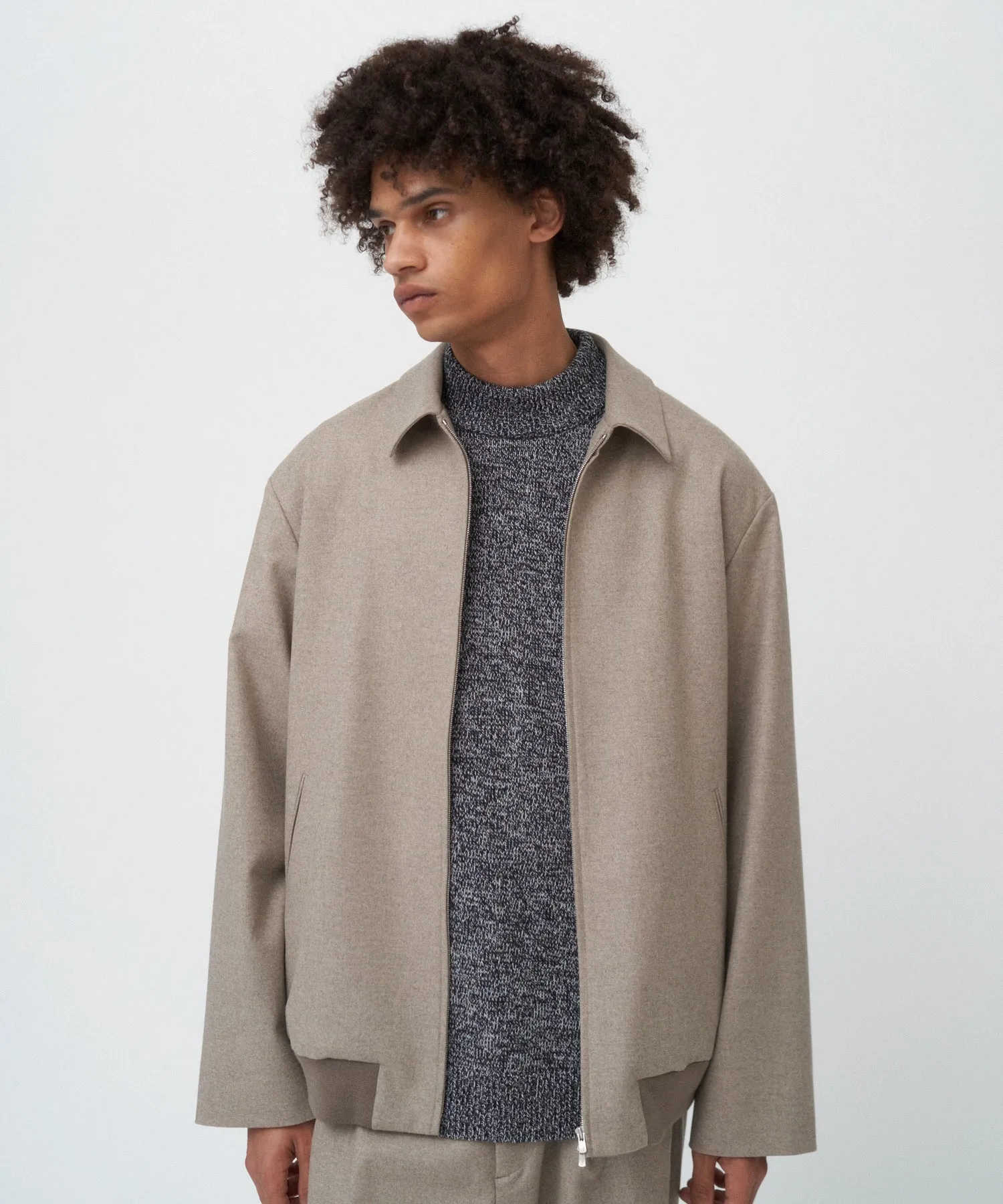 MERINO COLLEGE FLANNEL | FLIGHT JACKET sold by ATON product image thumbnail 5