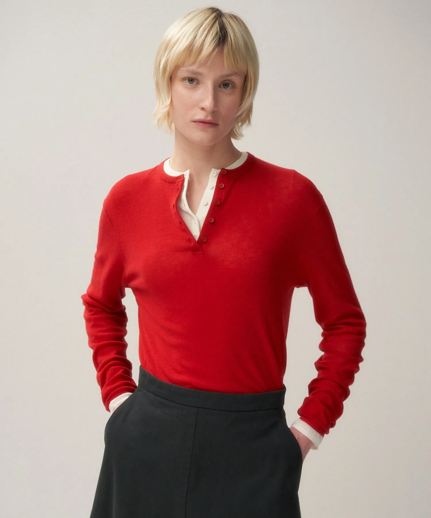 ROYAL WOOL CIRCULAR RIB | HENRYNECK SWEATER sold by ATON product image thumbnail 3
