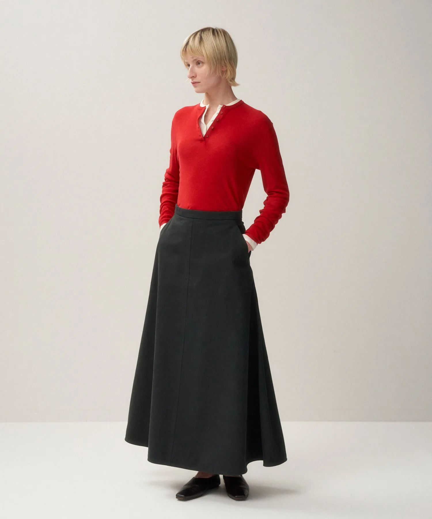 ROYAL WOOL CIRCULAR RIB | HENRYNECK SWEATER sold by ATON product image thumbnail 4