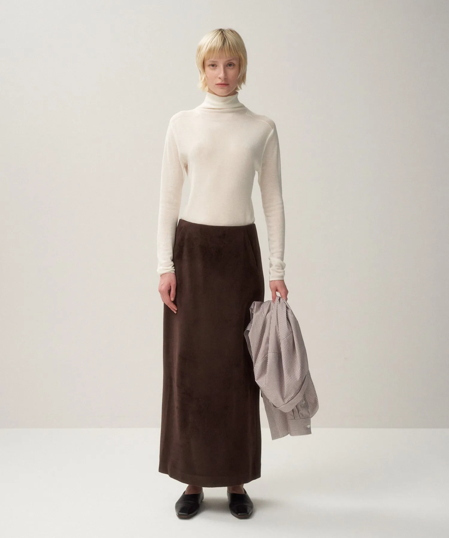 ROYAL WOOL CIRCULAR RIB | TURTLENECK SWEATER sold by ATON product image thumbnail 4