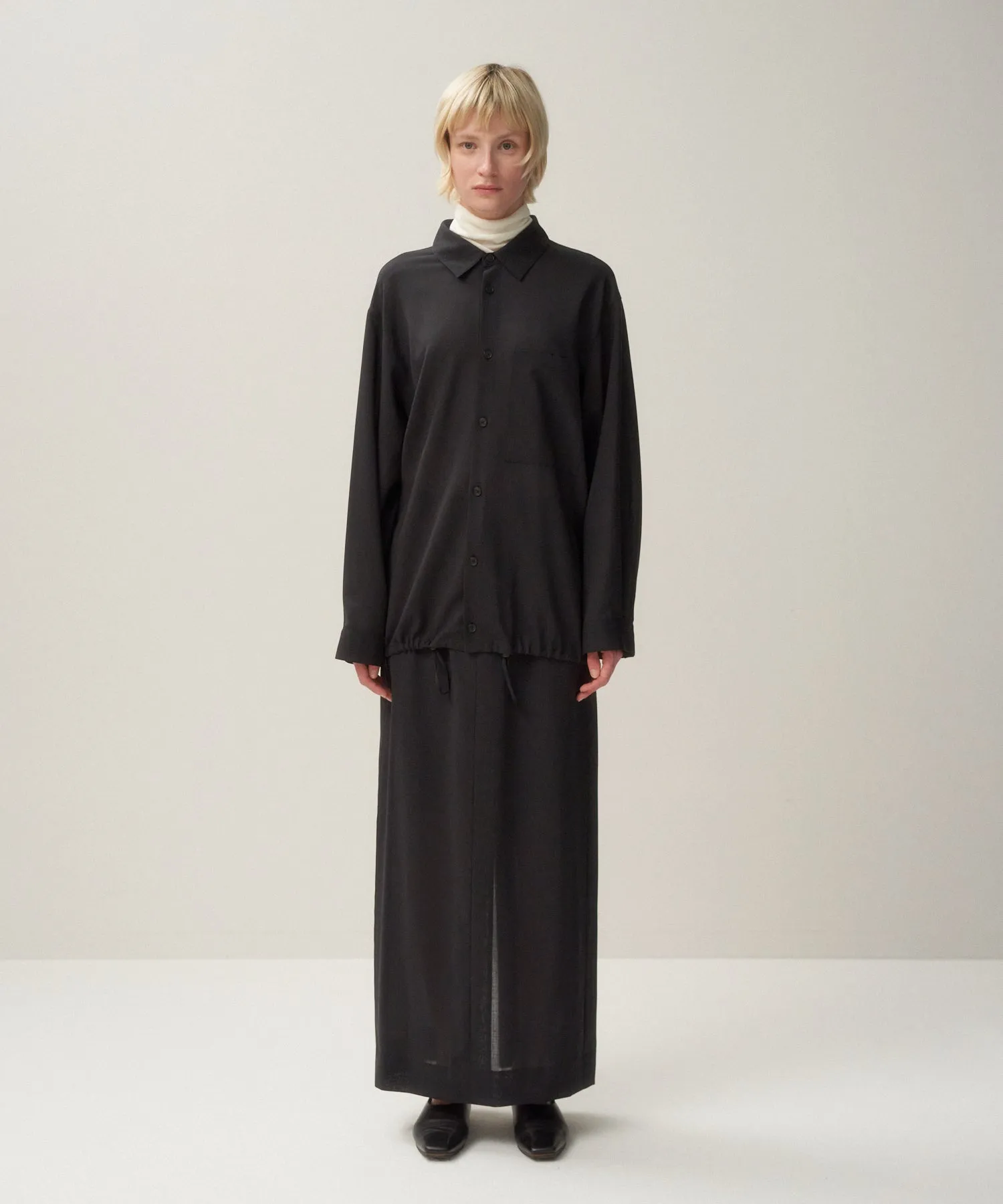 WOOL LAWN | STRAIGHT SKIRT sold by ATON product image thumbnail 4