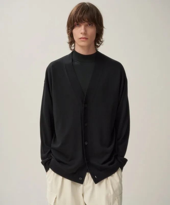 WOOSTED WOOL | OVERSIZED CARDIGAN sold by ATON