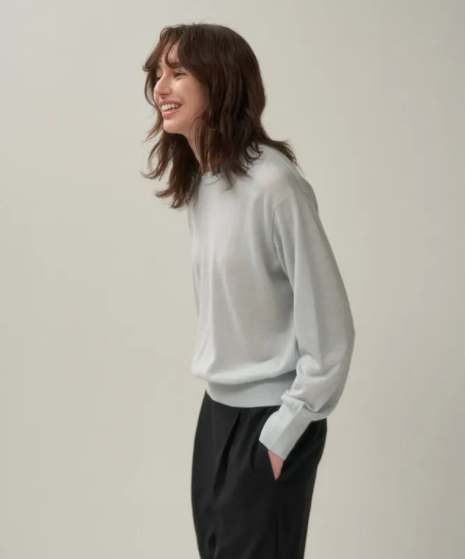 RAMIE WOOL | CREWNECK SWEATER sold by ATON