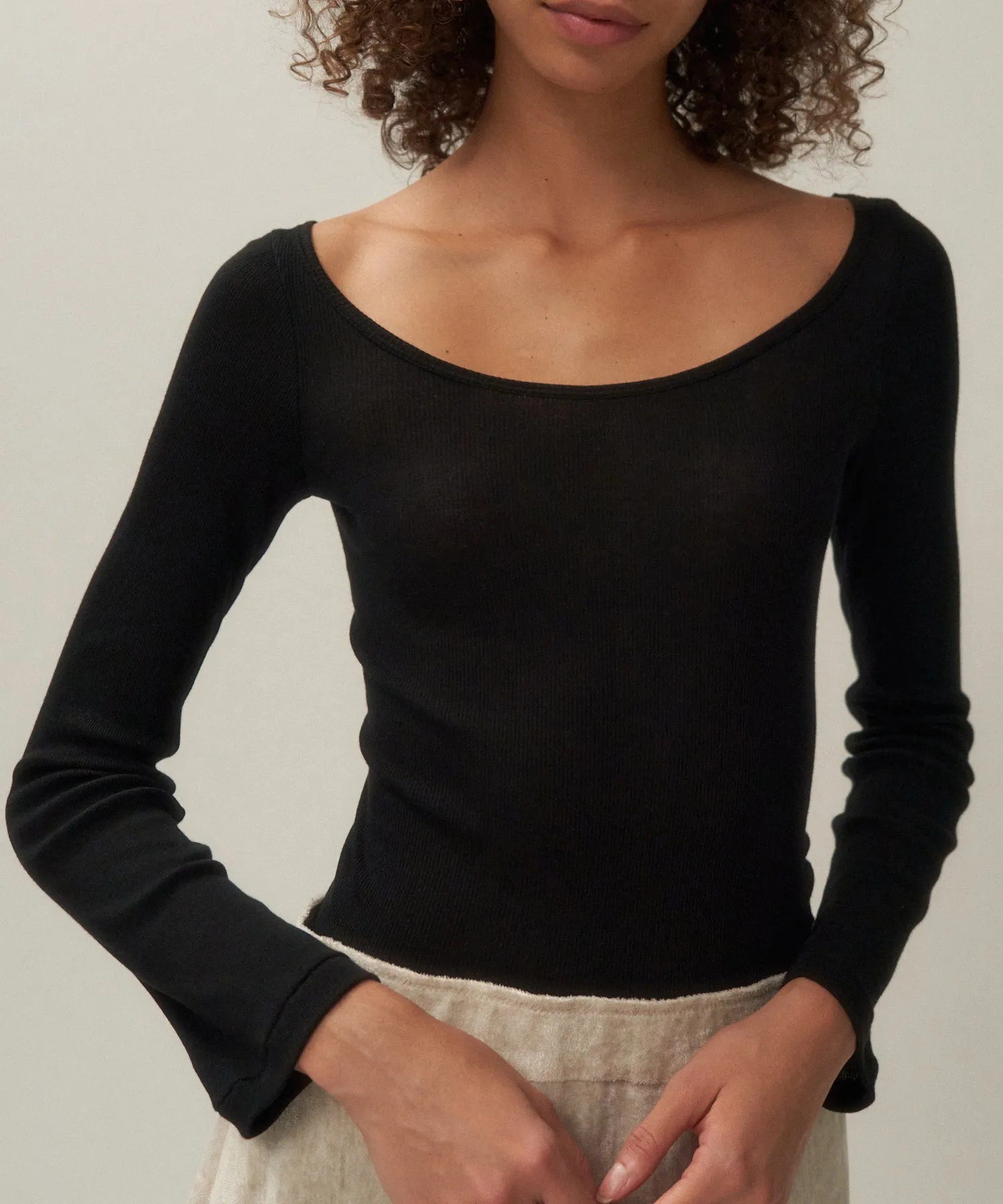 COMPACT RIB | LONG SLEEVE T-SHIRT sold by ATON product image thumbnail 2