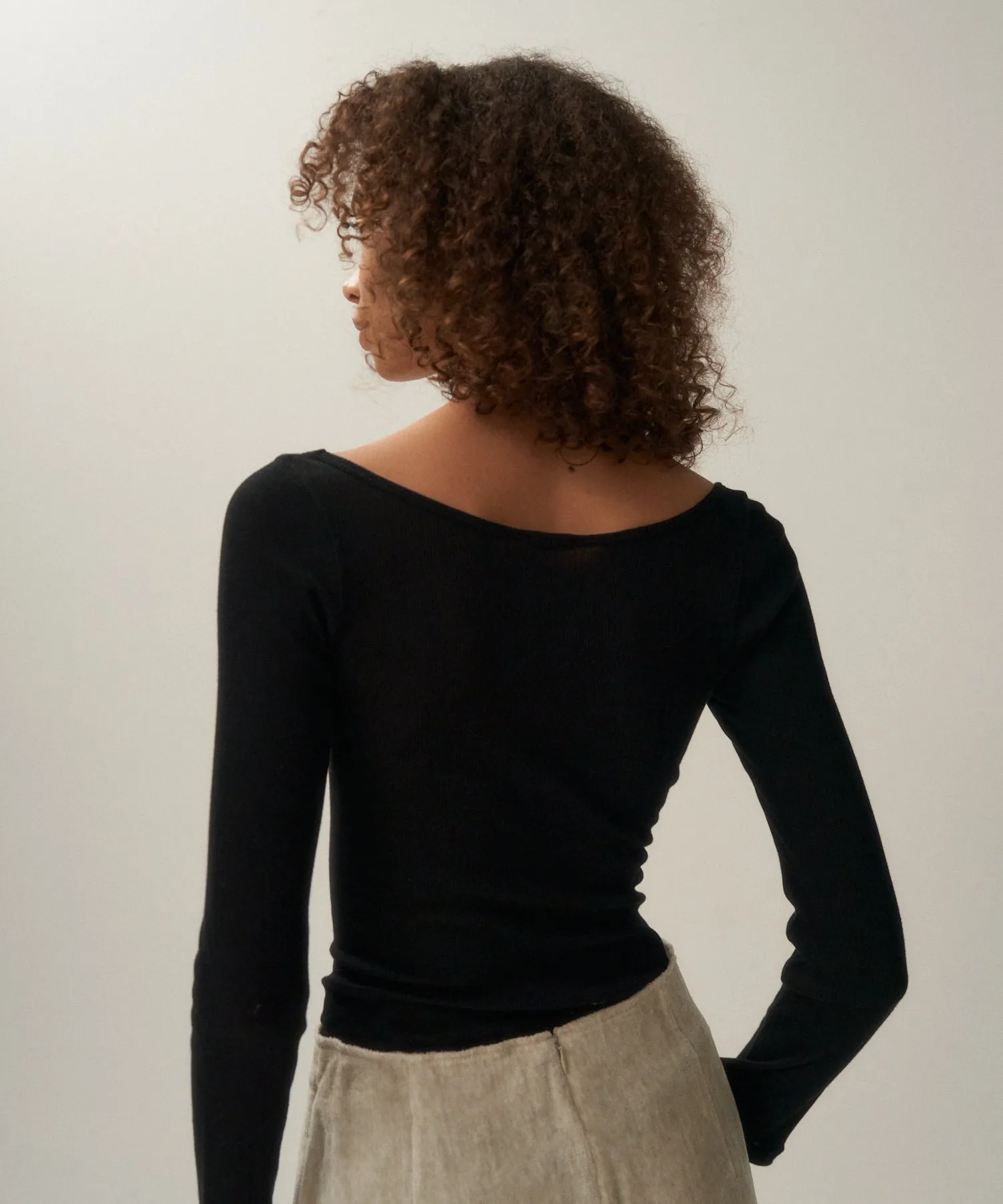 COMPACT RIB | LONG SLEEVE T-SHIRT sold by ATON product image thumbnail 3