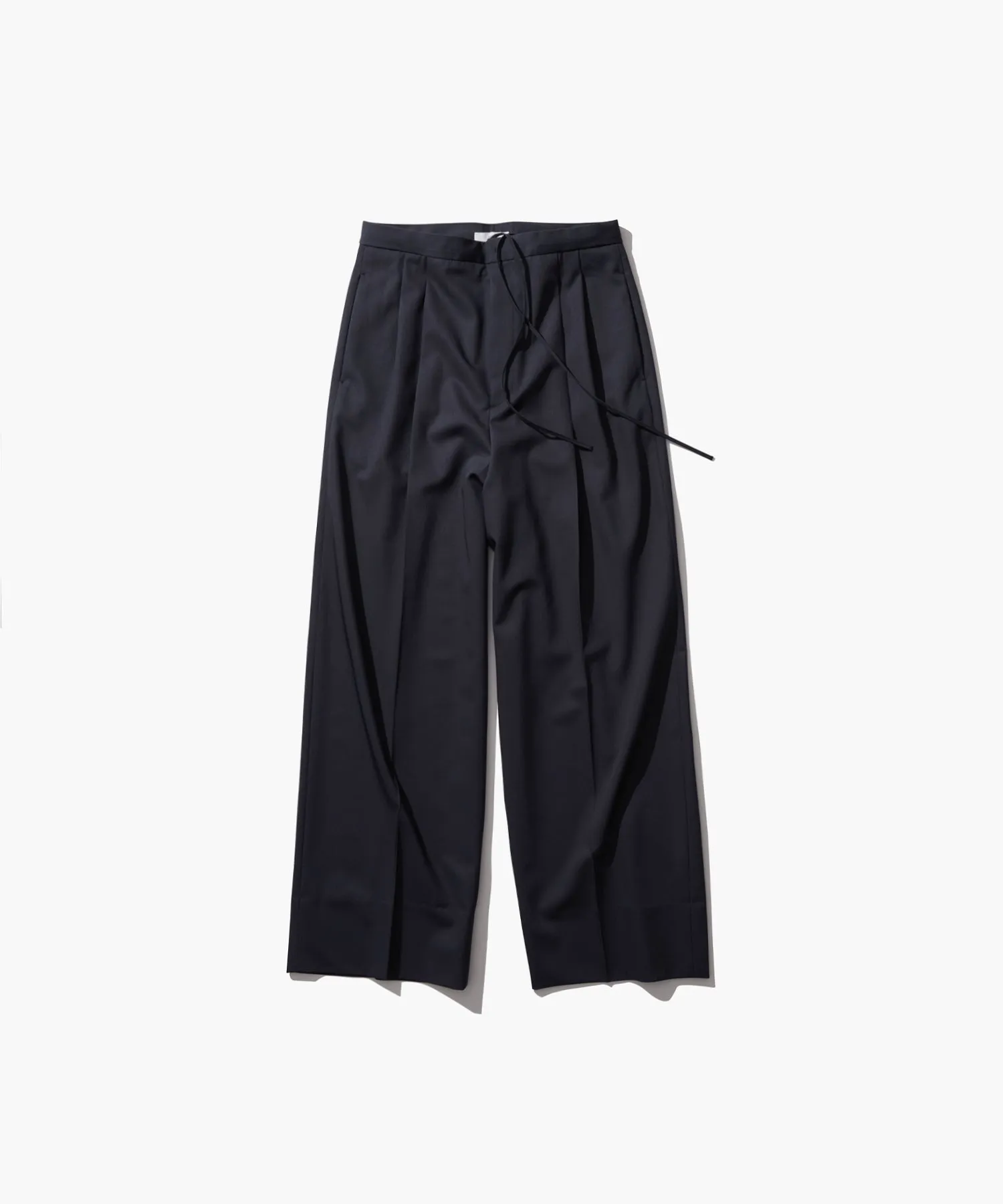 TECHNO WOOL TWILL | TUCKED EASY PANTS sold by ATON product image thumbnail 4