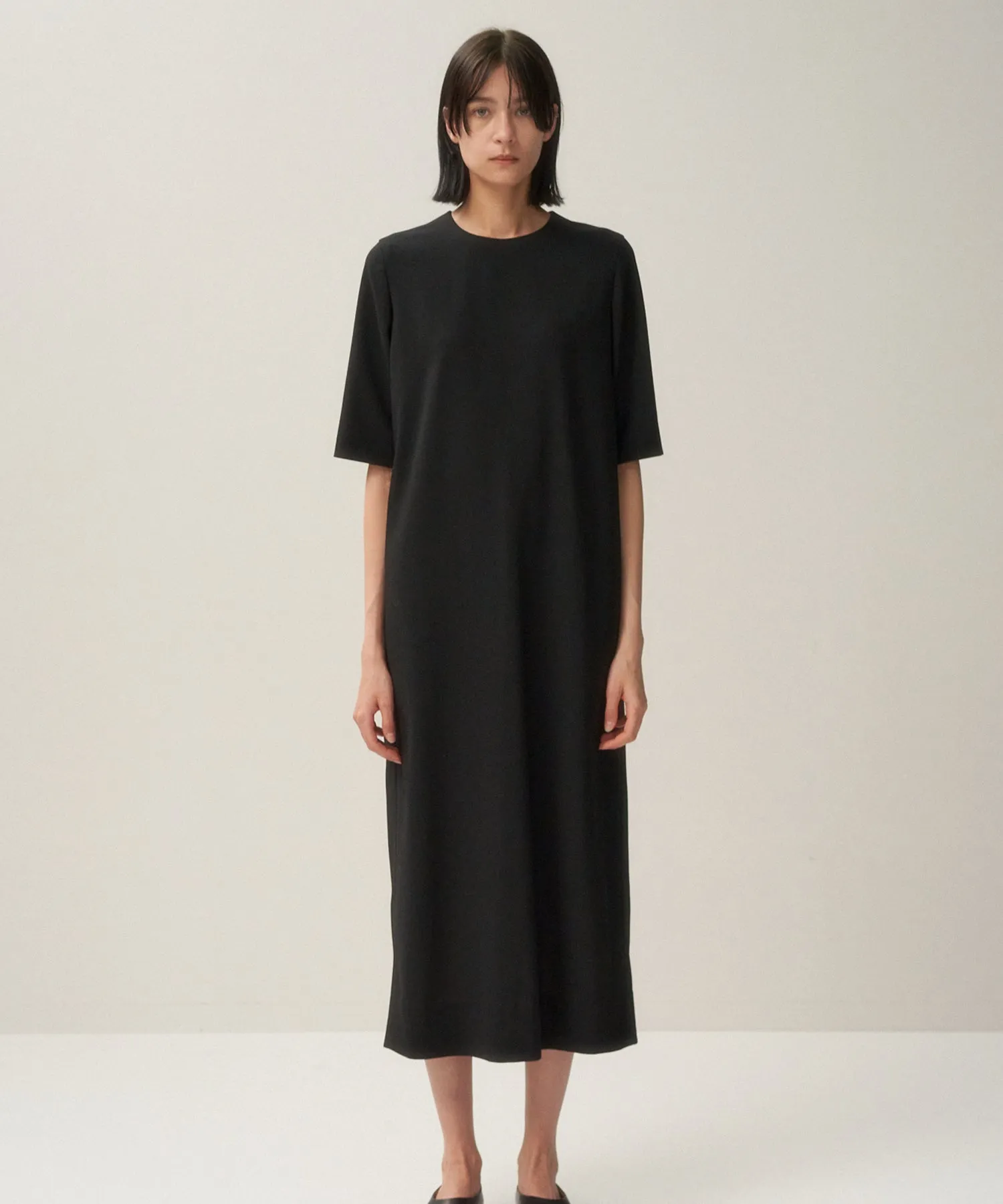 HIGH TWIST WOOL | HALF SLEEVE DRESS sold by ATON