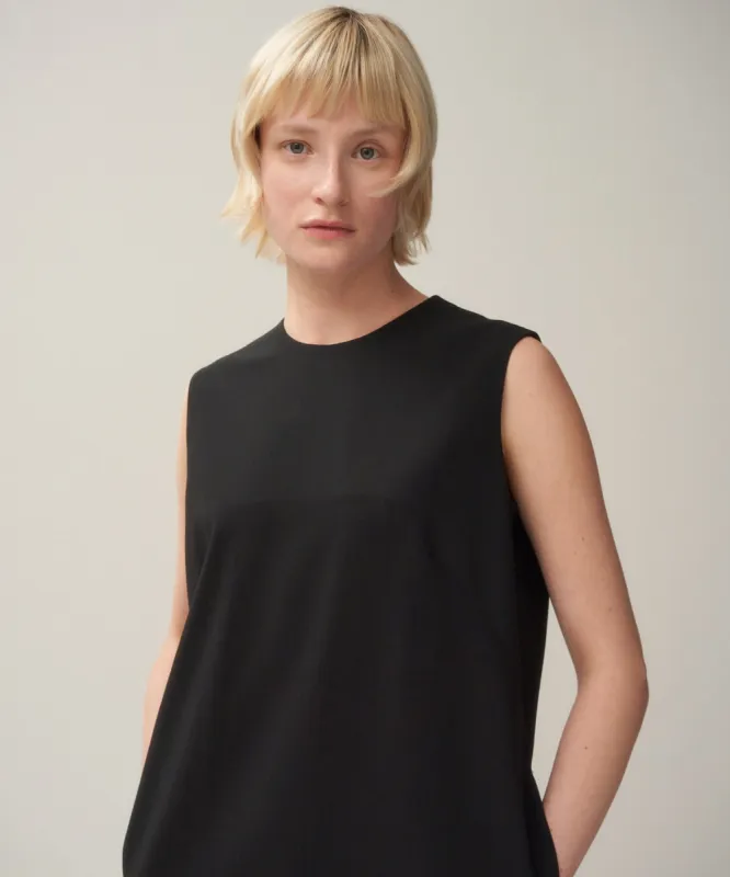 HIGH TWIST WOOL | SLEEVELESS DRESS made by ATON