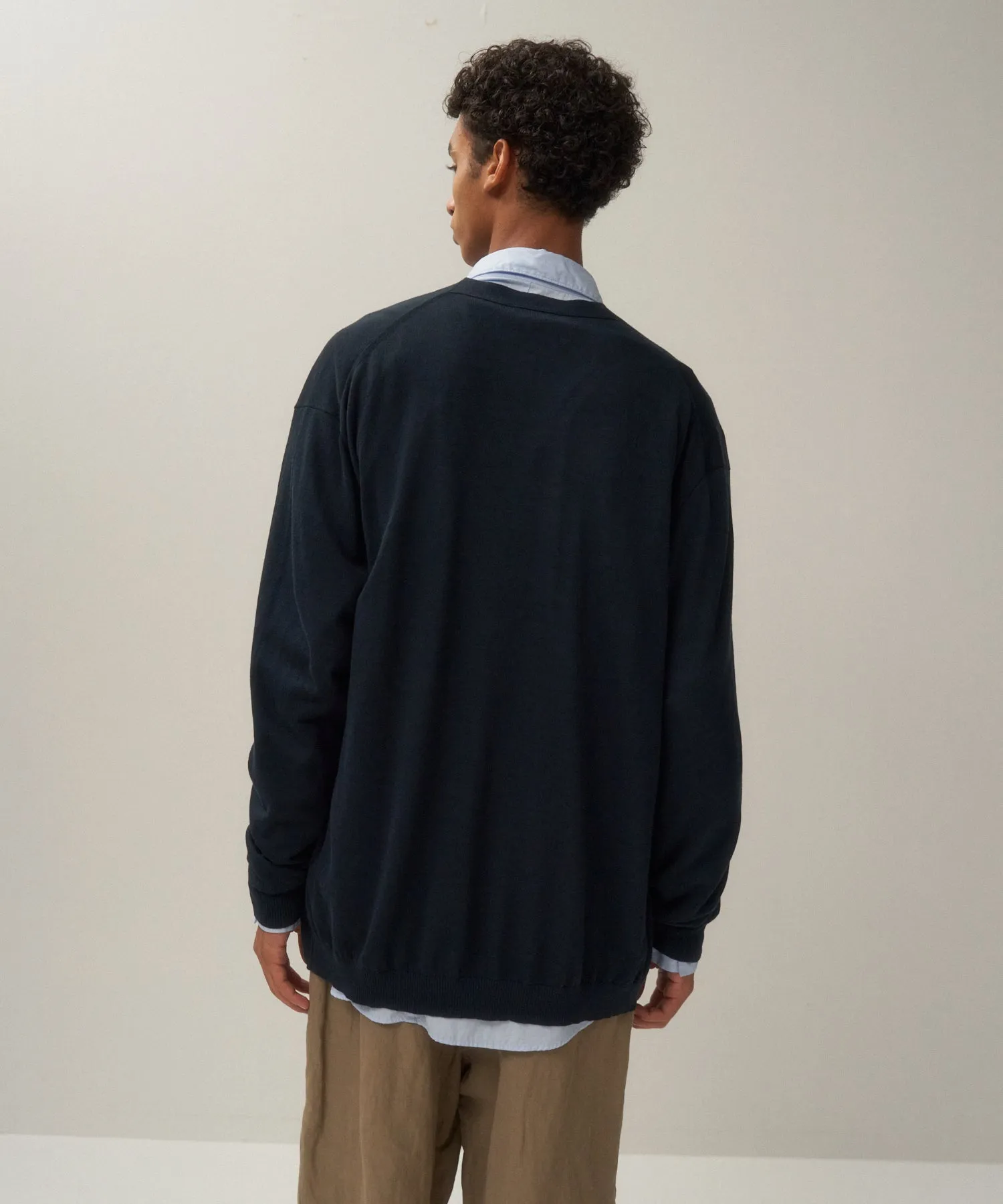 NUBUCK SILK COTTON | OVERSIZED CARDIGAN sold by ATON product image thumbnail 2