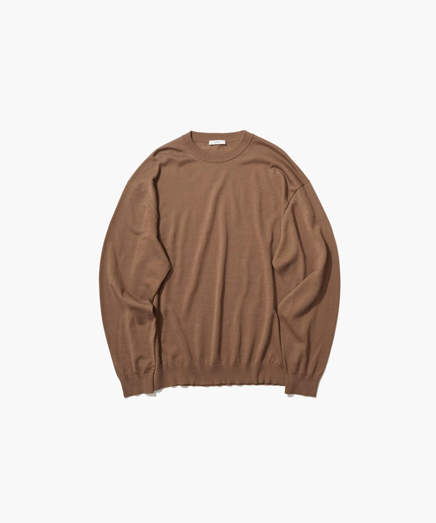 NUBUCK SILK COTTON | CREWNECK SWEATER sold by ATON product image thumbnail 4