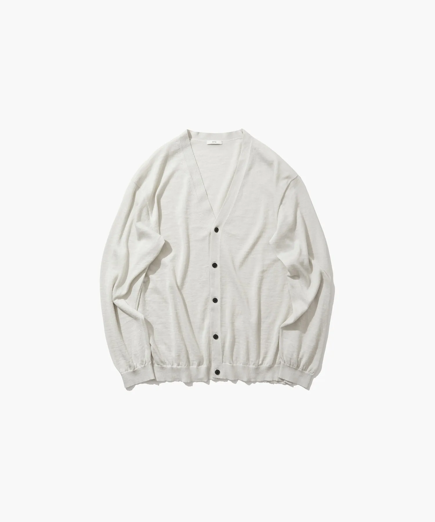 RAMIE CASHMERE | V-NECK KNIT CARDIGAN sold by ATON product image thumbnail 5