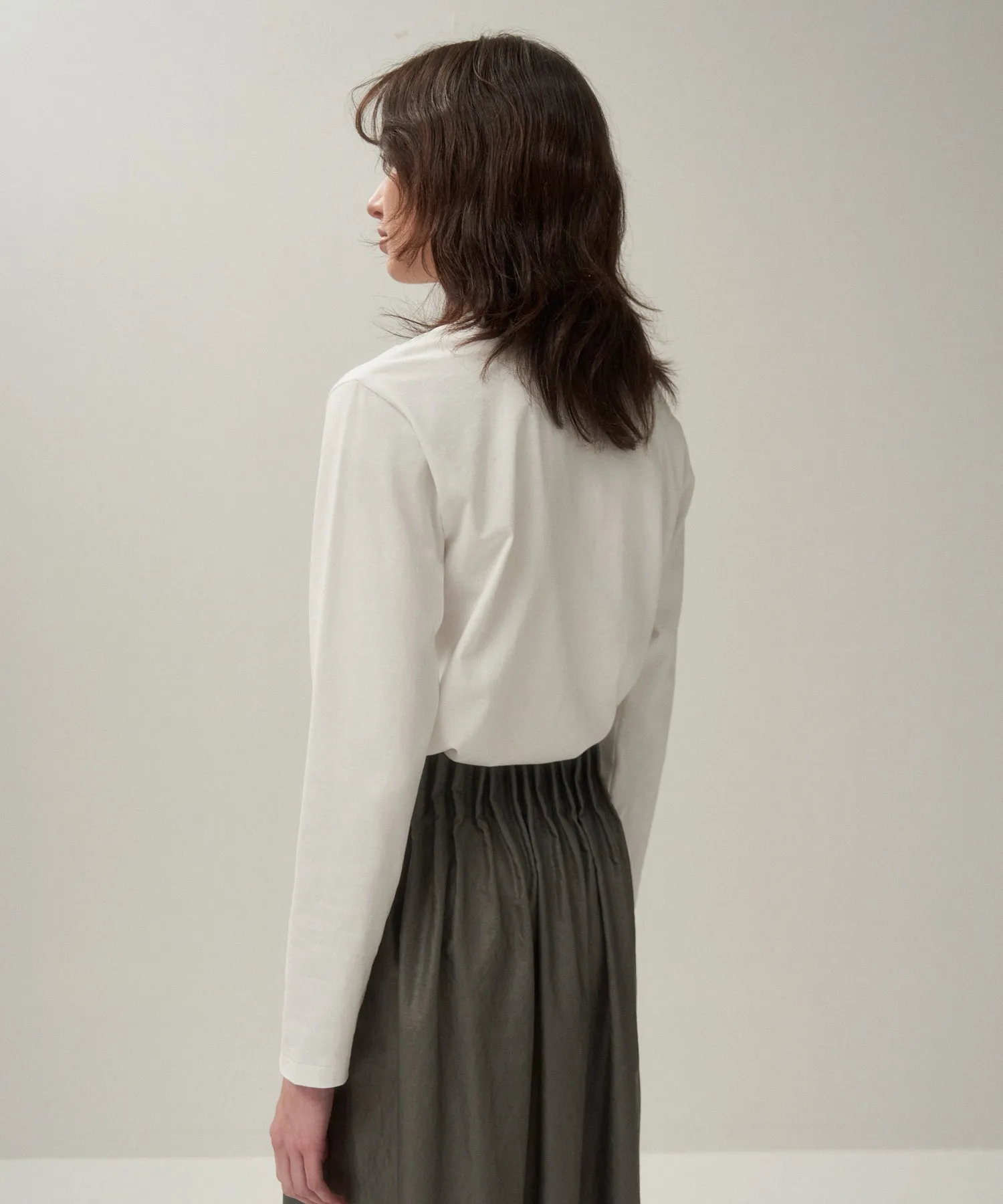 DRY COTTON JERSEY | LONG SLEEVE T-SHIRT sold by ATON product image thumbnail 3