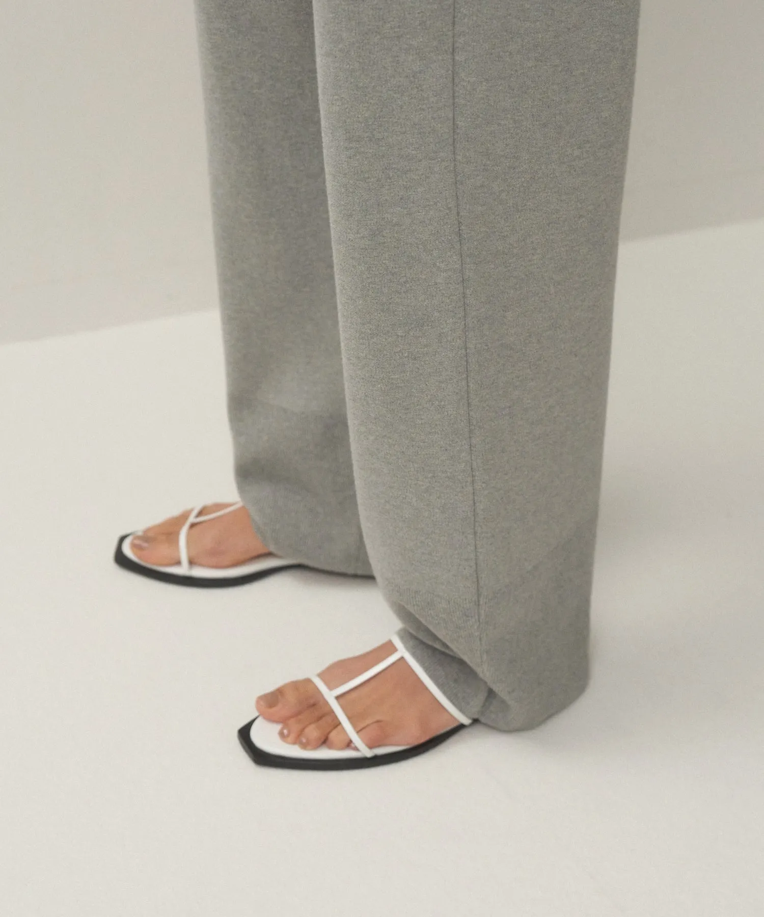 50/3 ORGANIC SMOOTH | TAPERED KNIT PANTS sold by ATON product image thumbnail 4