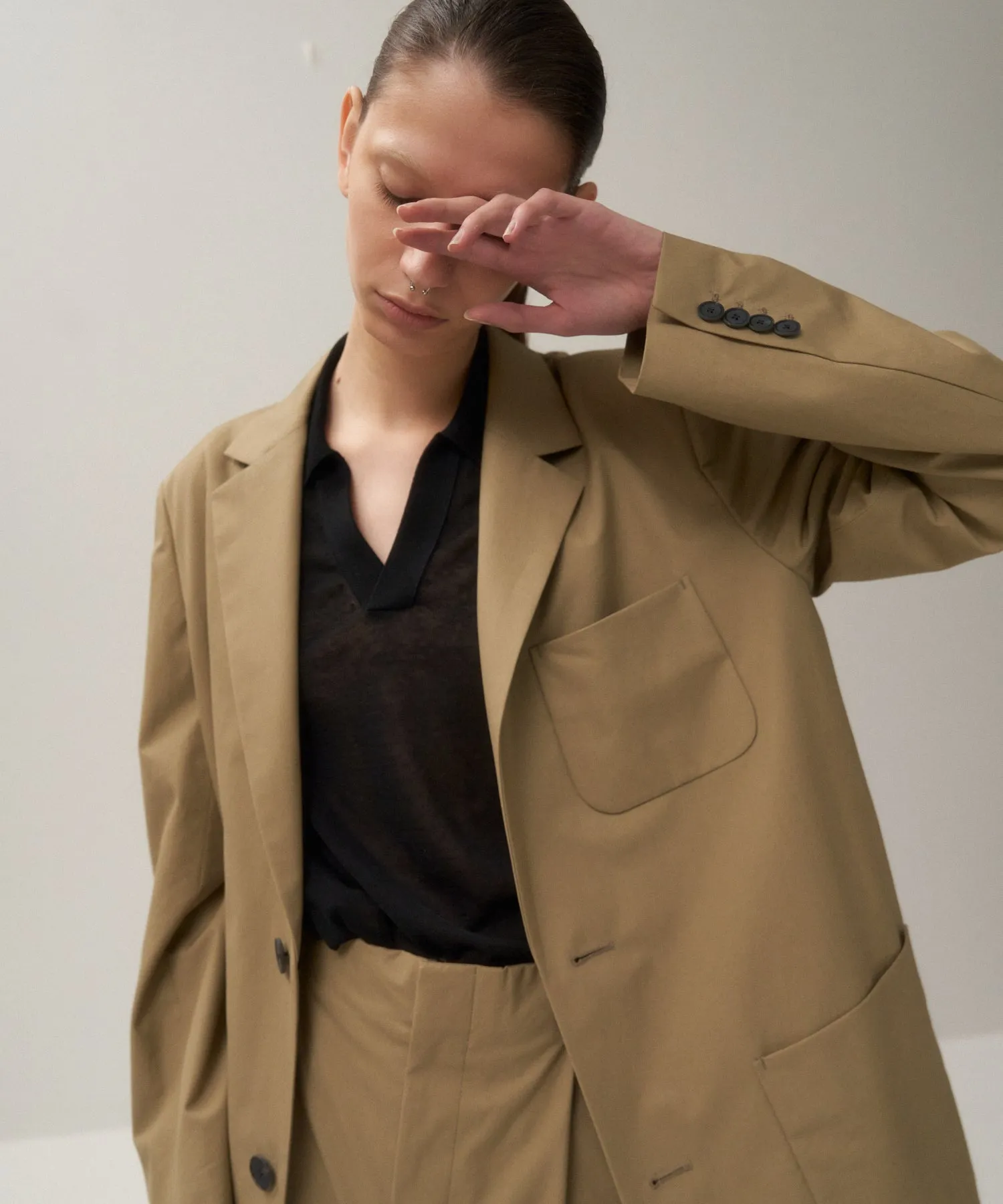 ORGANIC COTTON TWILL | TAILORED JACKET sold by ATON product image thumbnail 2