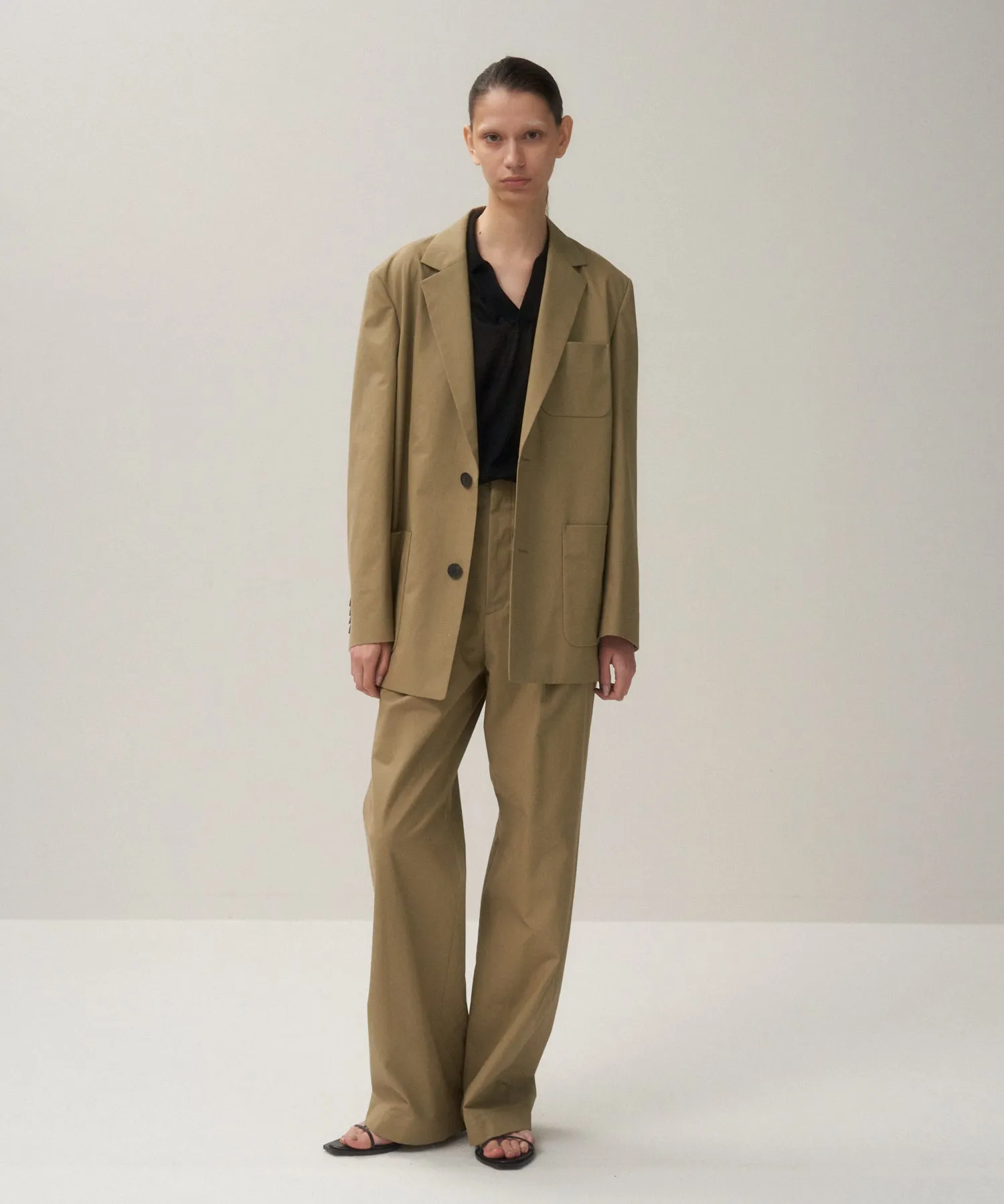 ORGANIC COTTON TWILL | TAILORED JACKET sold by ATON product image thumbnail 3