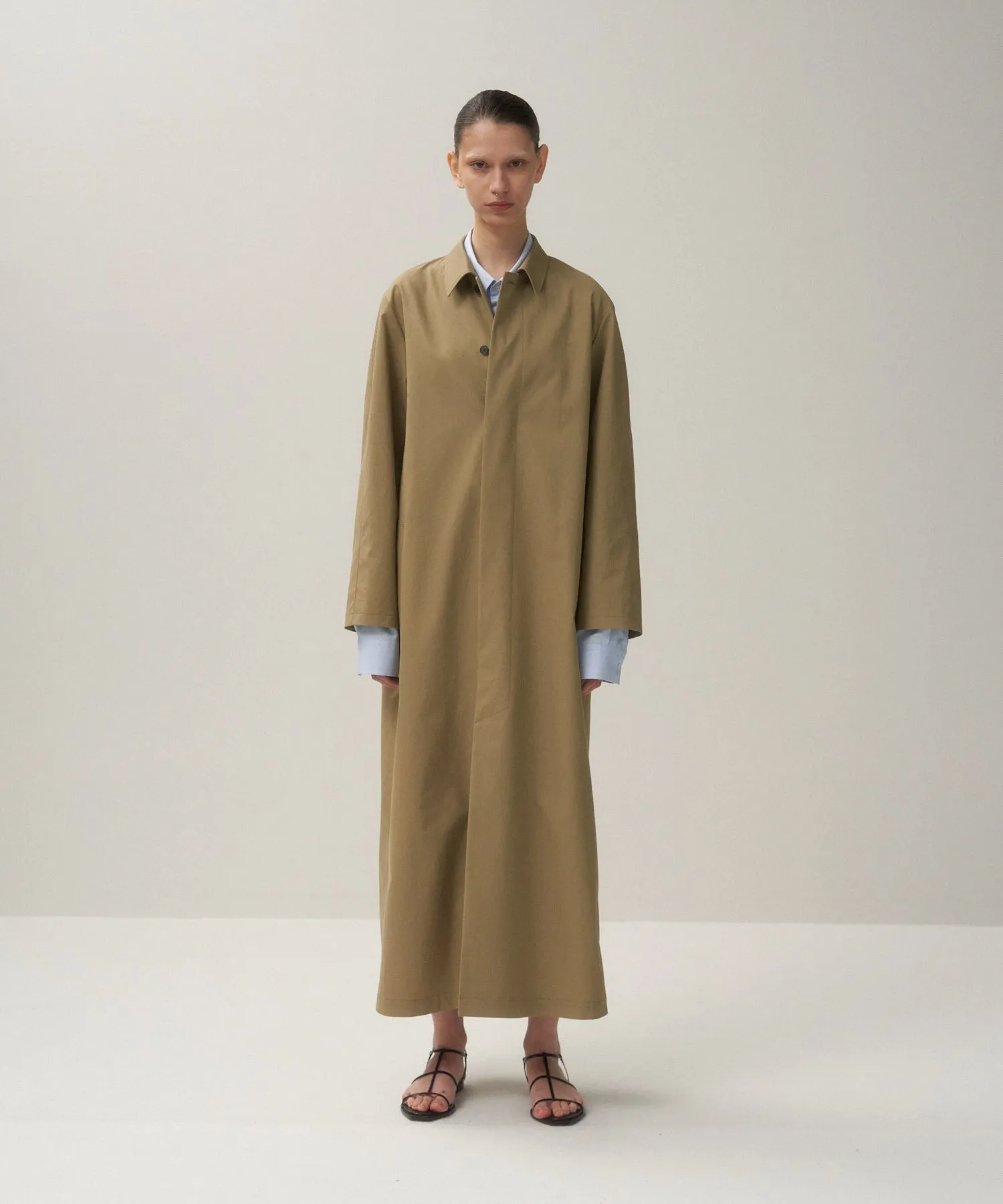 ORGANIC COTTON TWILL | BALMACAAN COAT sold by ATON product image thumbnail 2