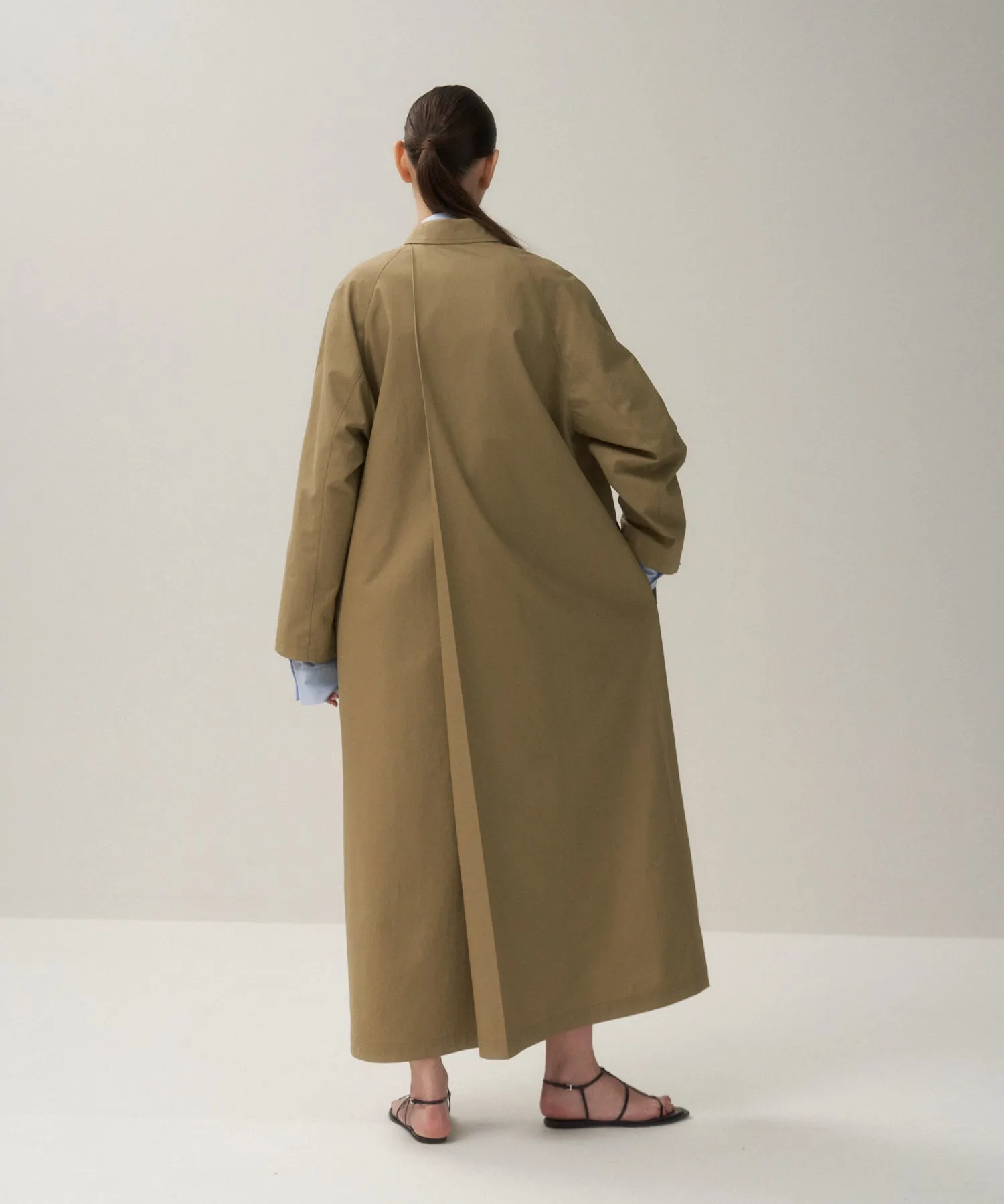 ORGANIC COTTON TWILL | BALMACAAN COAT sold by ATON product image thumbnail 4