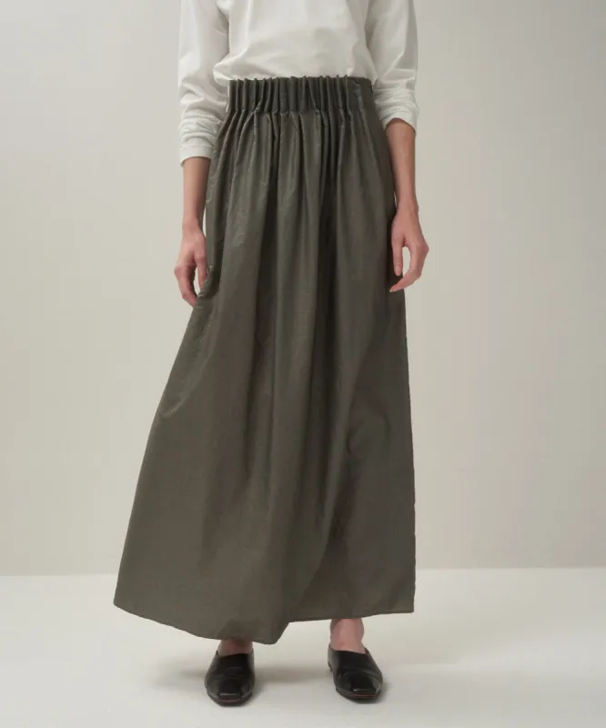 WASHER NYLON | TUCKED SKIRT made by ATON