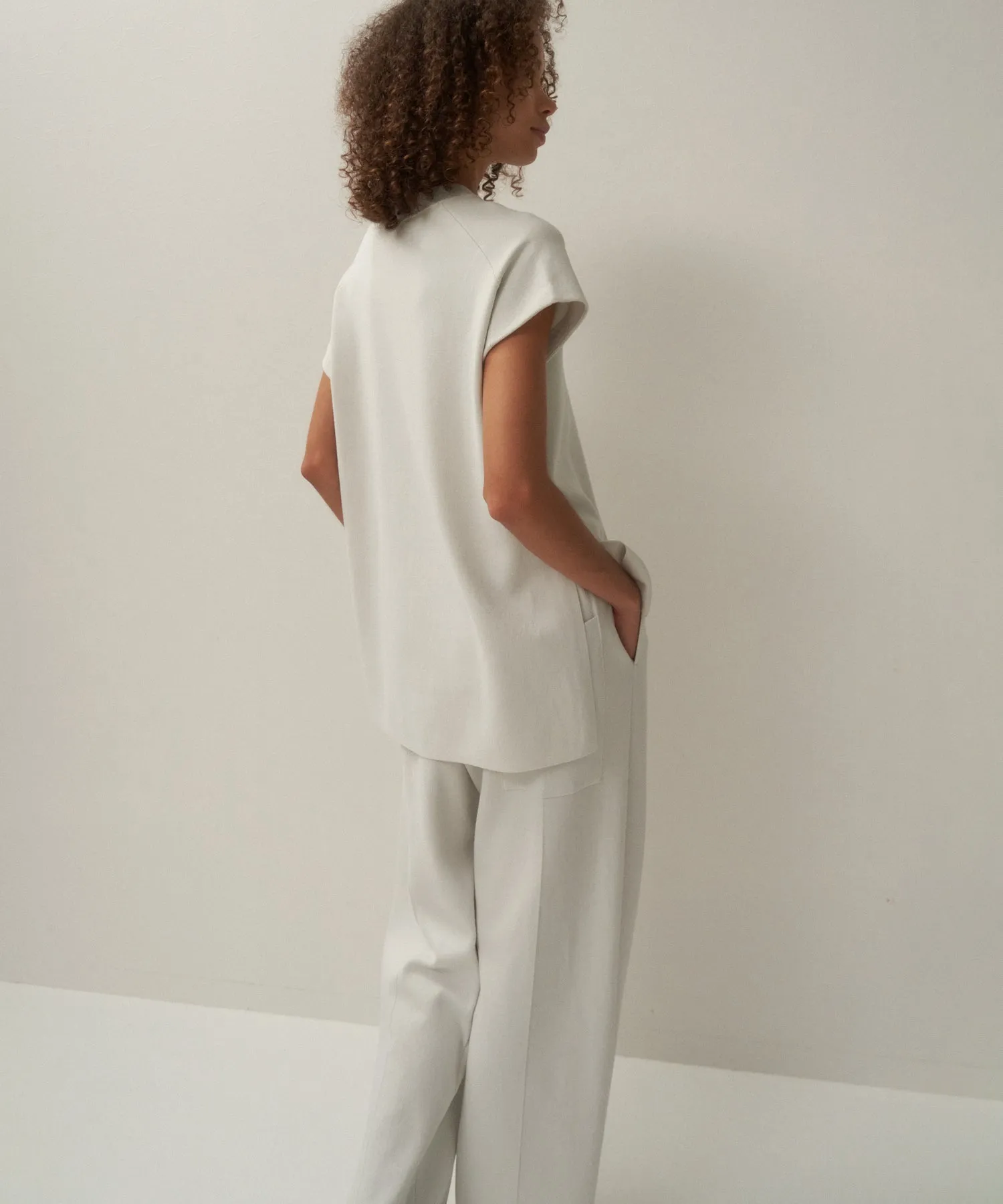 50/2 NATURAL DYED ORGANIC | MOCKNECK PULLOVER sold by ATON product image thumbnail 3