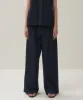 SILK LINEN SHANTUNG | TWO TUCKED PANTS sold by ATON