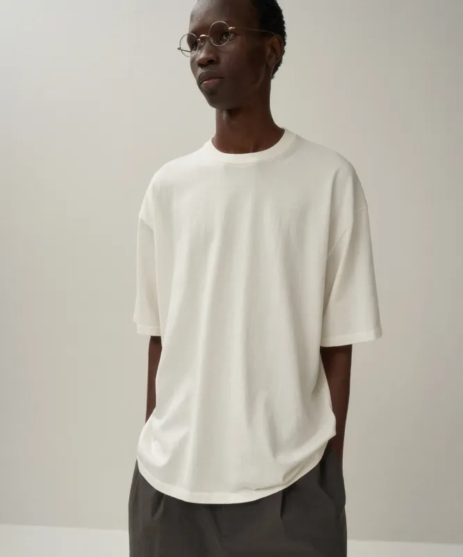 FRESCA KNIT | HALF SLEEVE CREWNECK SWEATER sold by ATON