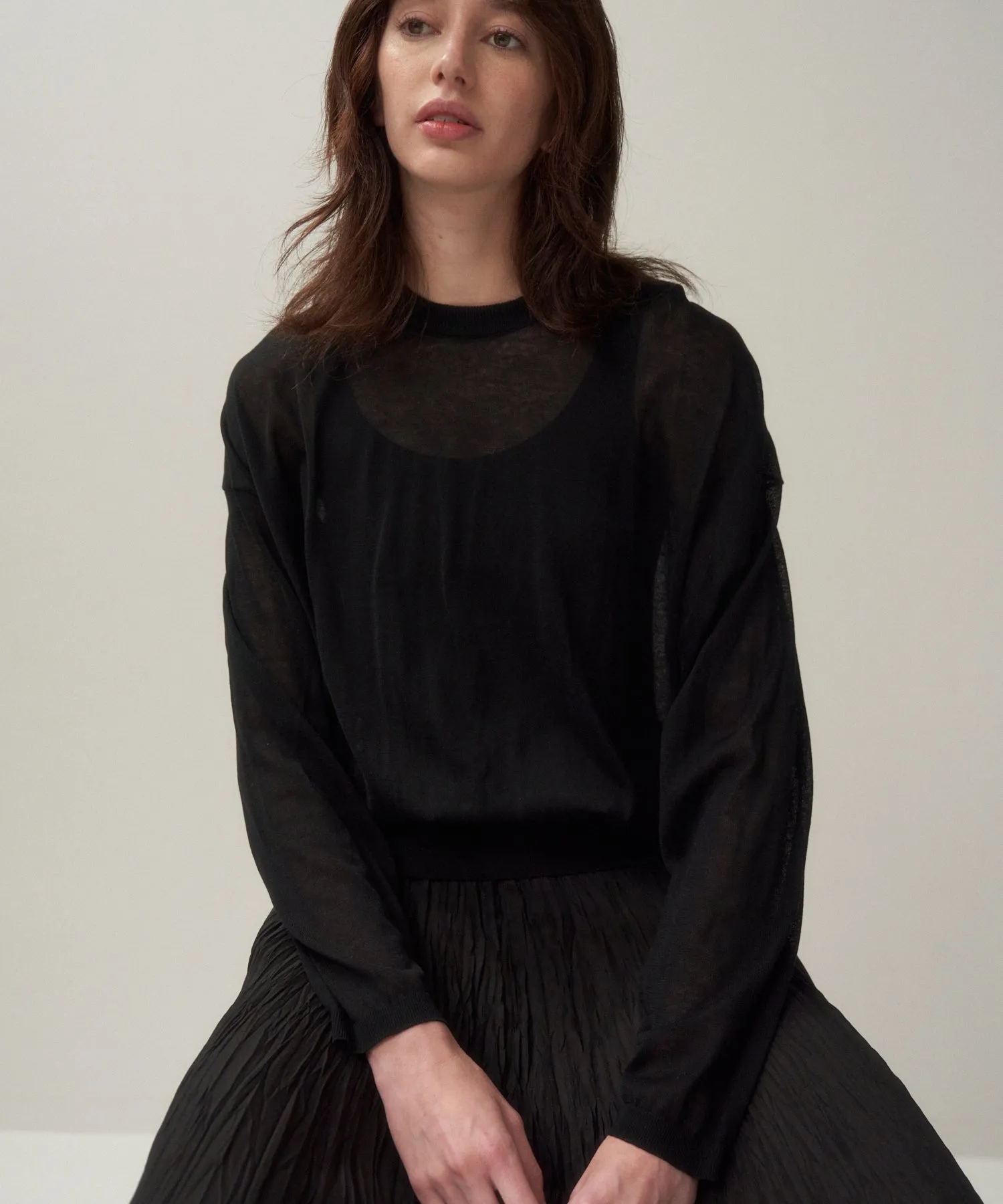 COMPACT COTTON | CREWNECK SWEATER sold by ATON