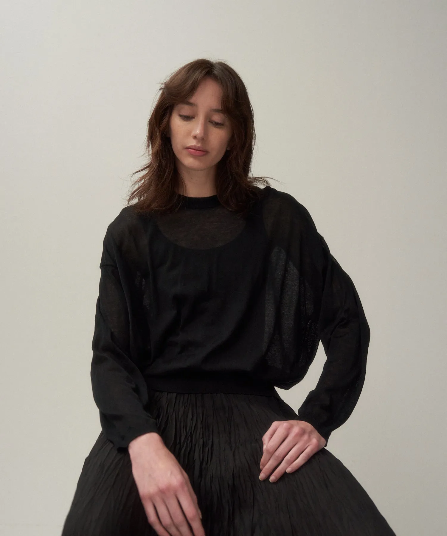 COMPACT COTTON | CREWNECK SWEATER sold by ATON product image thumbnail 2