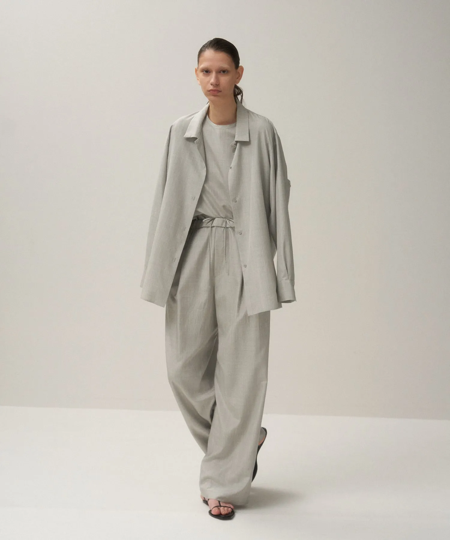 SILK TROPICAL | EASY WIDE PANTS sold by ATON product image thumbnail 3