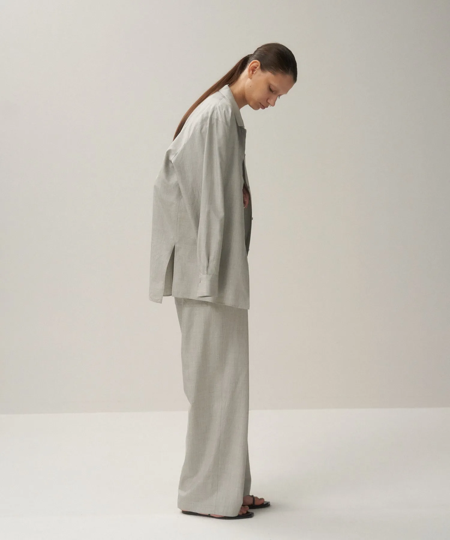 SILK TROPICAL | EASY WIDE PANTS sold by ATON product image thumbnail 4
