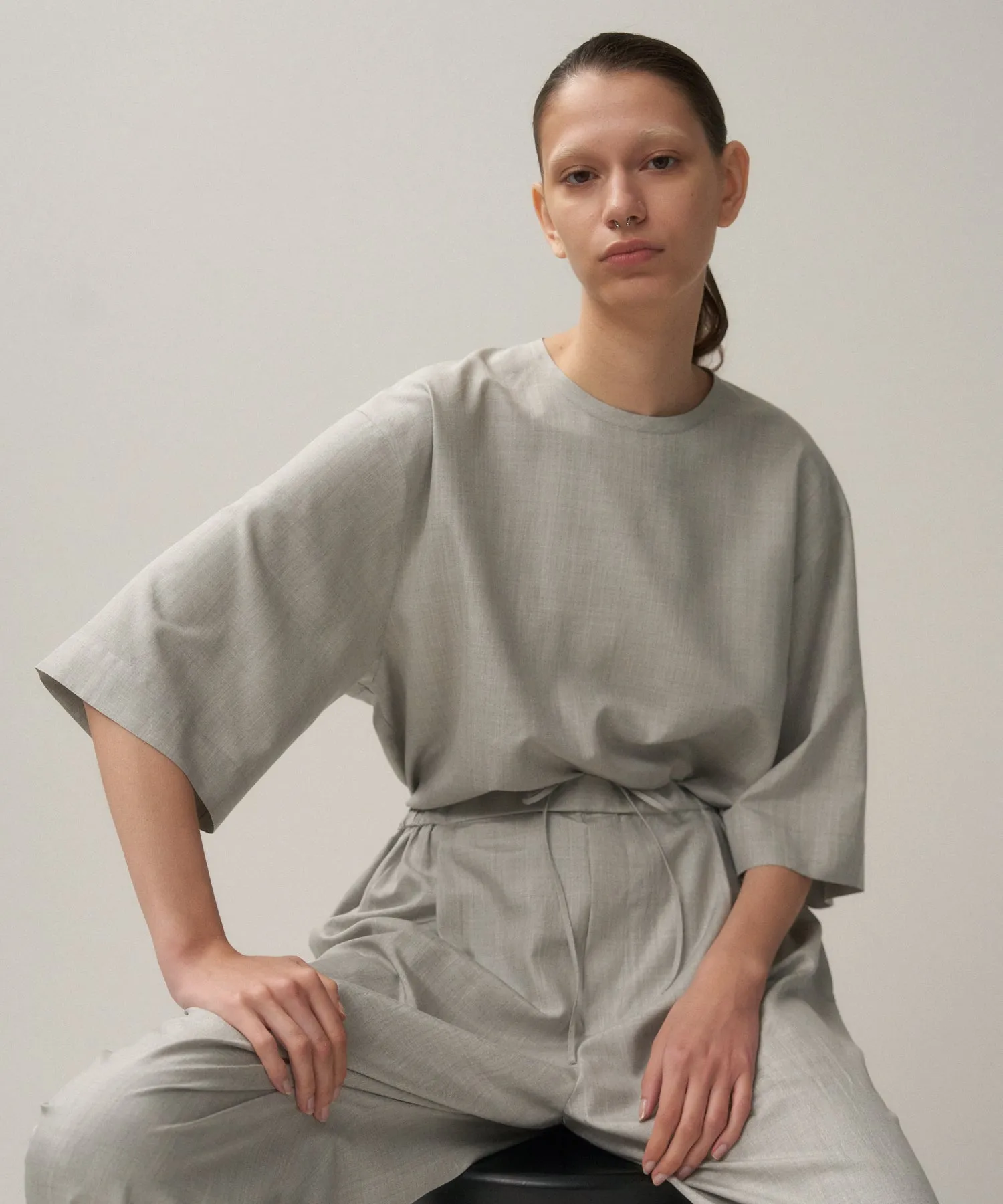 SILK TROPICAL | WASHED T-SHIRT sold by ATON