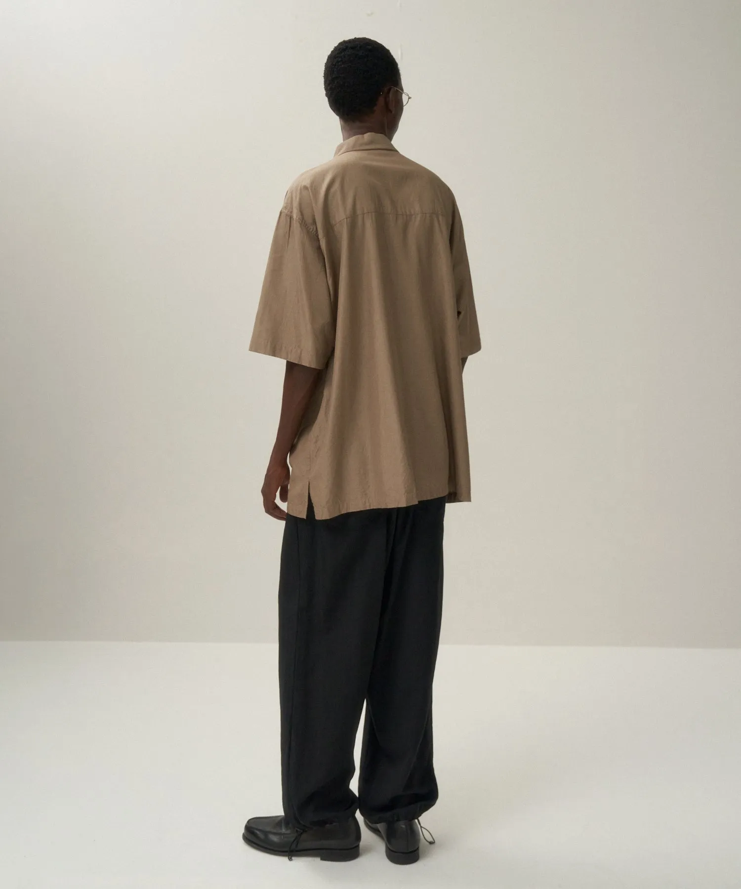 SHORT FIBER SILK | WASHED SHORT SLEEVE SHIRT sold by ATON product image thumbnail 3