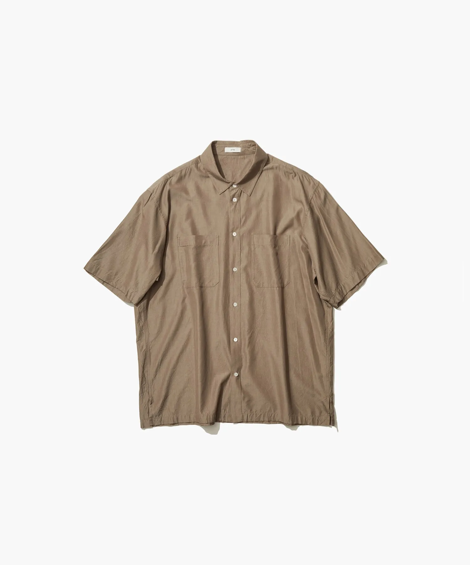 SHORT FIBER SILK | WASHED SHORT SLEEVE SHIRT sold by ATON product image thumbnail 4